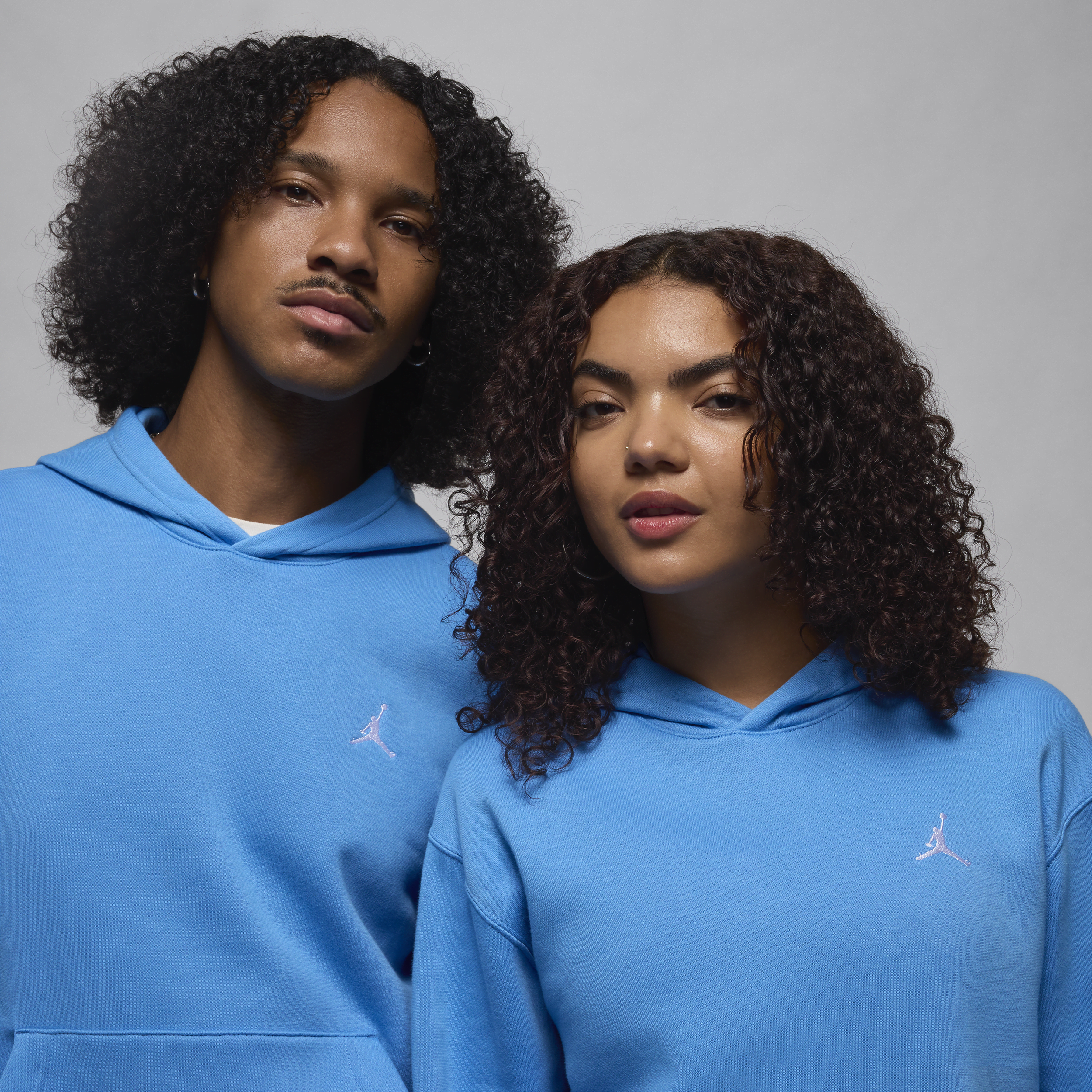 Sweat à capuche en tissu Fleece Jordan Brooklyn pour homme - Bleu