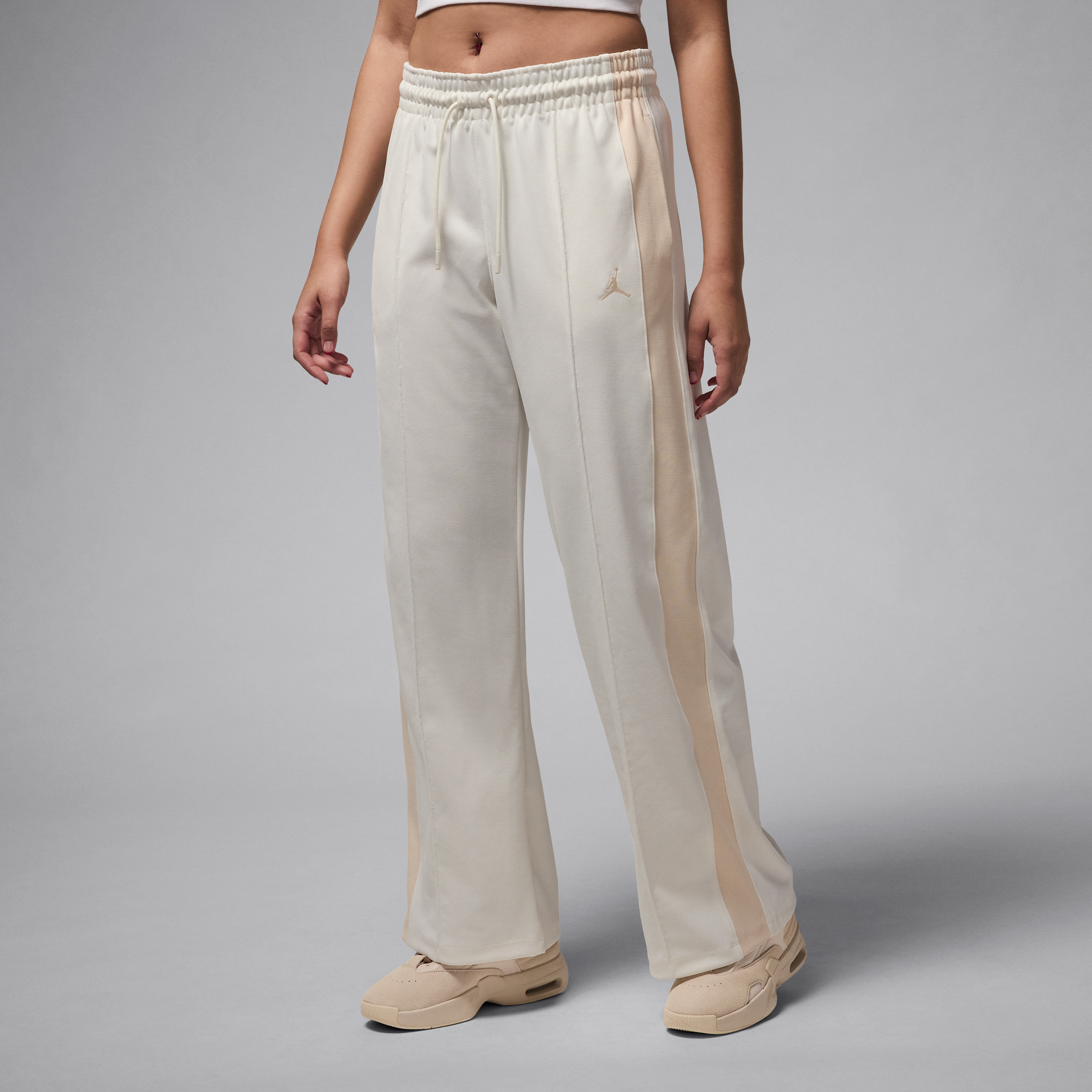 Thumbnail - Jordan Track-Pants aus Strickmaterial (Damen) - Weiß