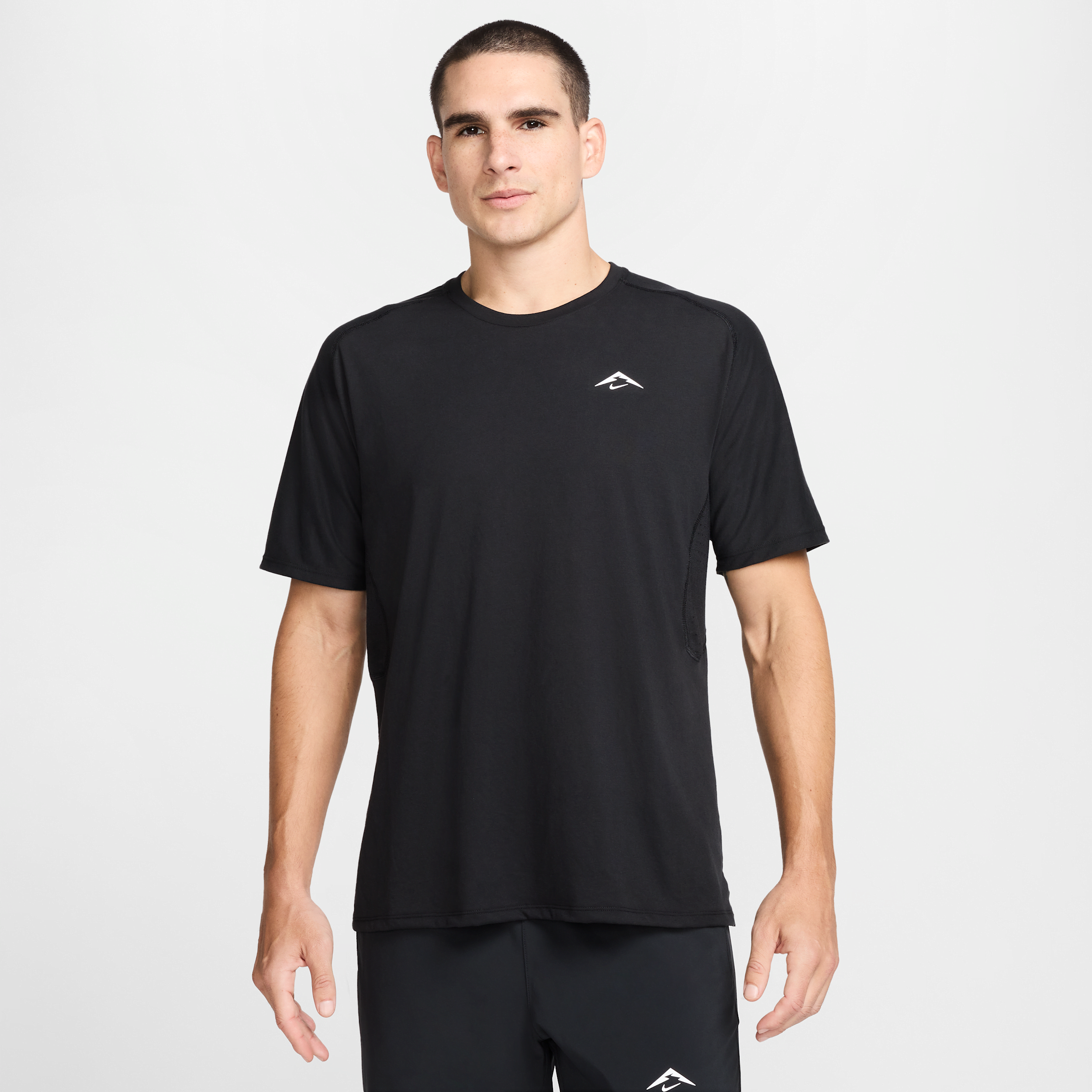 Nike Solar Chase Dri-FIT ADV hardlooptop met korte mouwen voor heren - Zwart