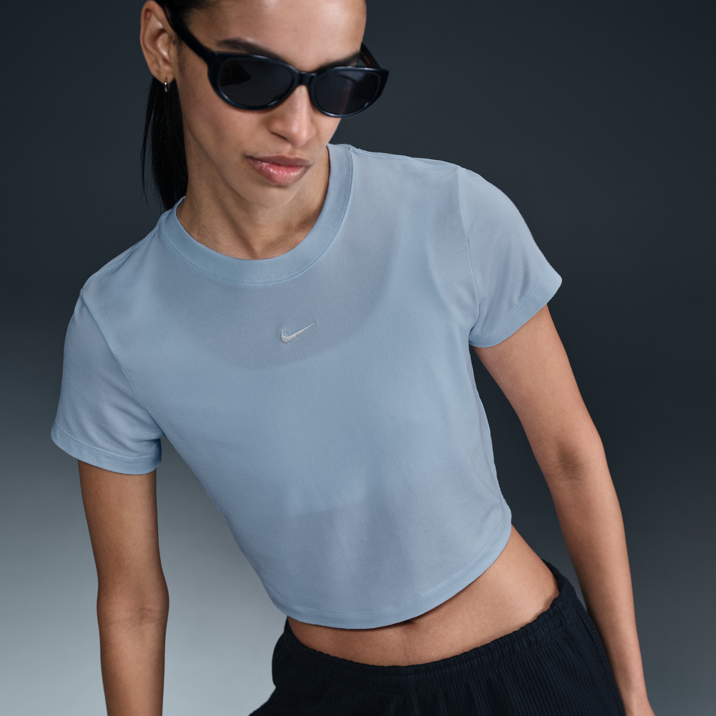 T shirt court Nike Sportswear Chill Knit pour femme - vue 4