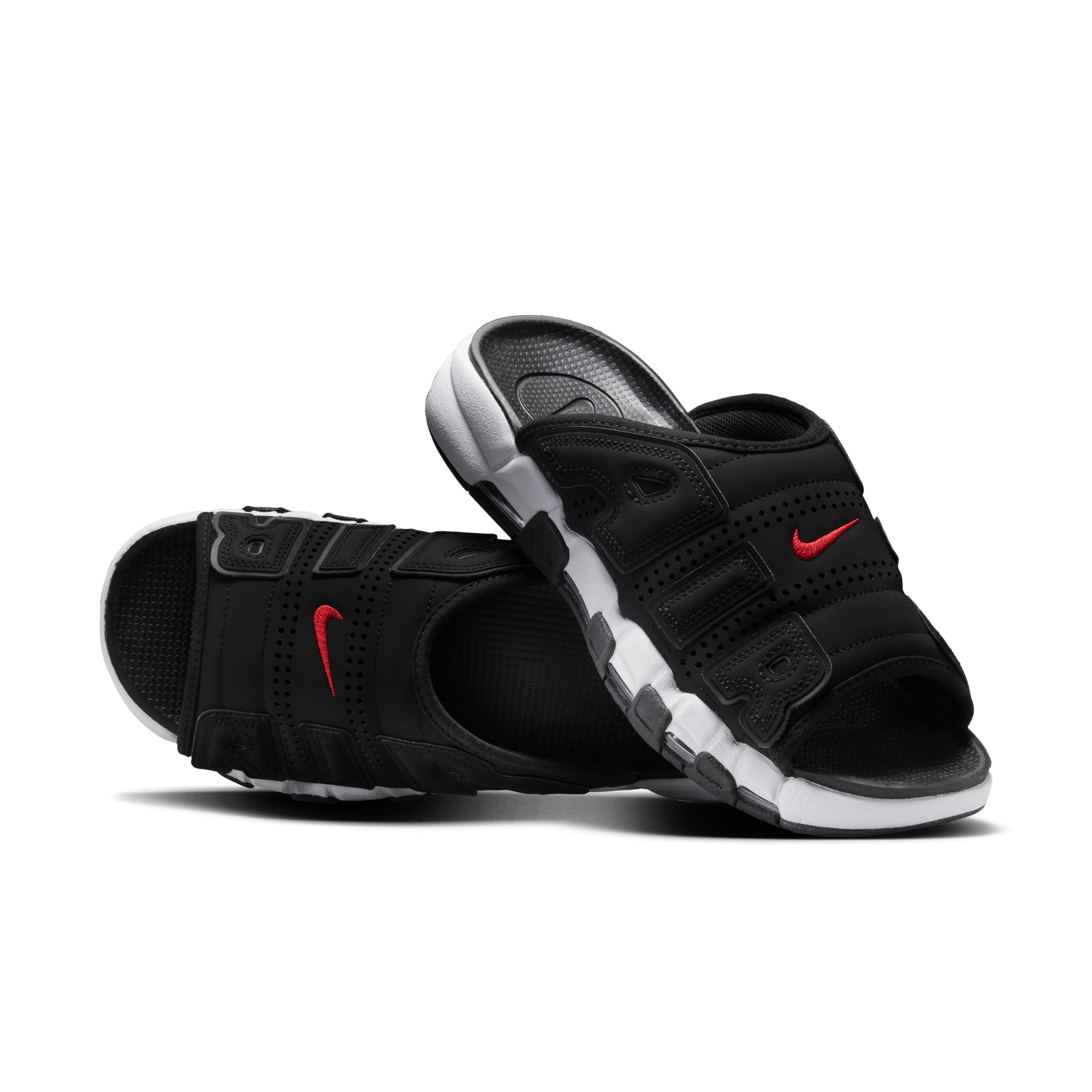 Nike Air More Uptempo Men's Slides - Black