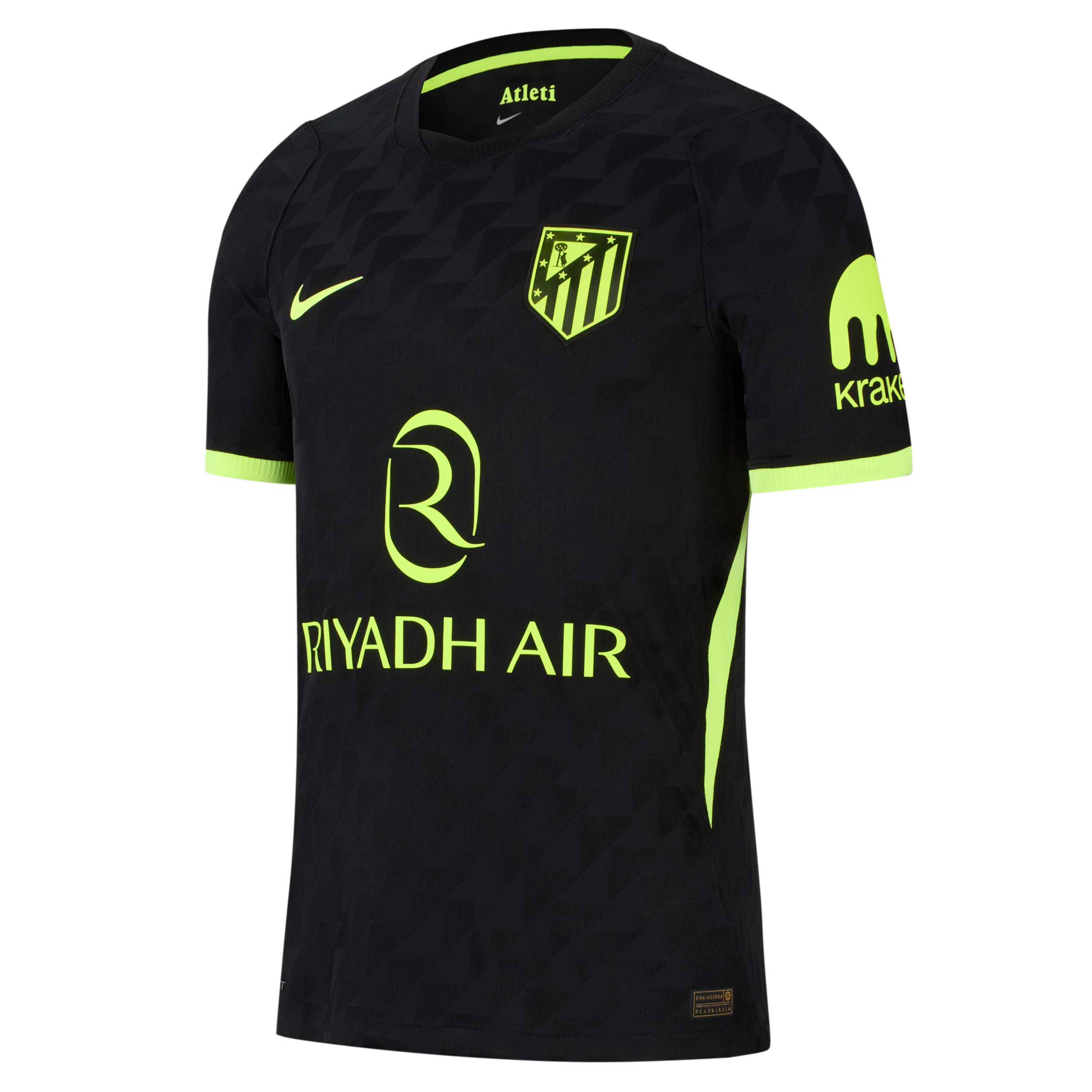 Atlético Madrid 2026/27 Match Away Nike Aero-FIT Authentic-fodboldtrøje til mænd - sort