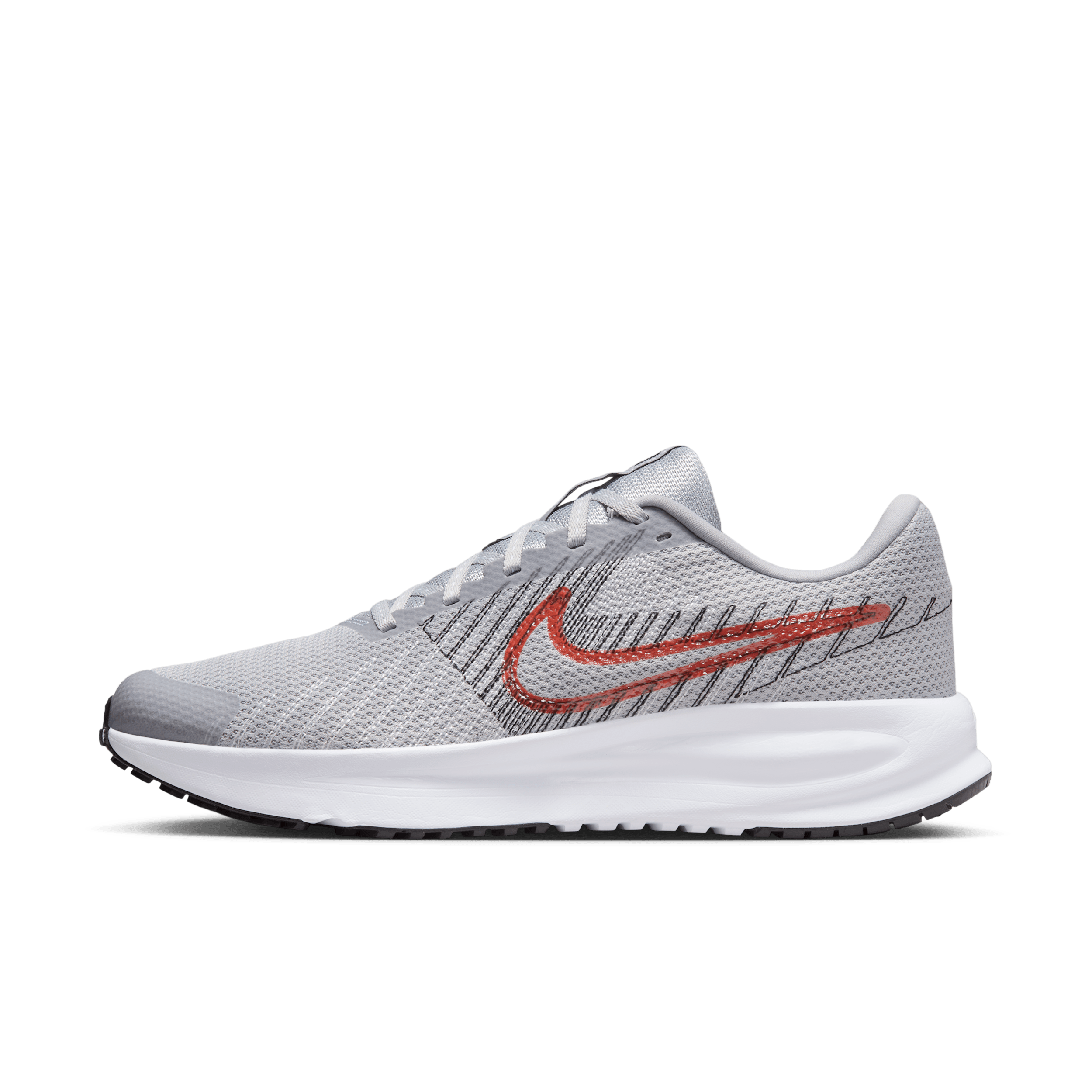 Thumbnail - Nike Run Defy Straßenlaufschuh (Herren) - Grau