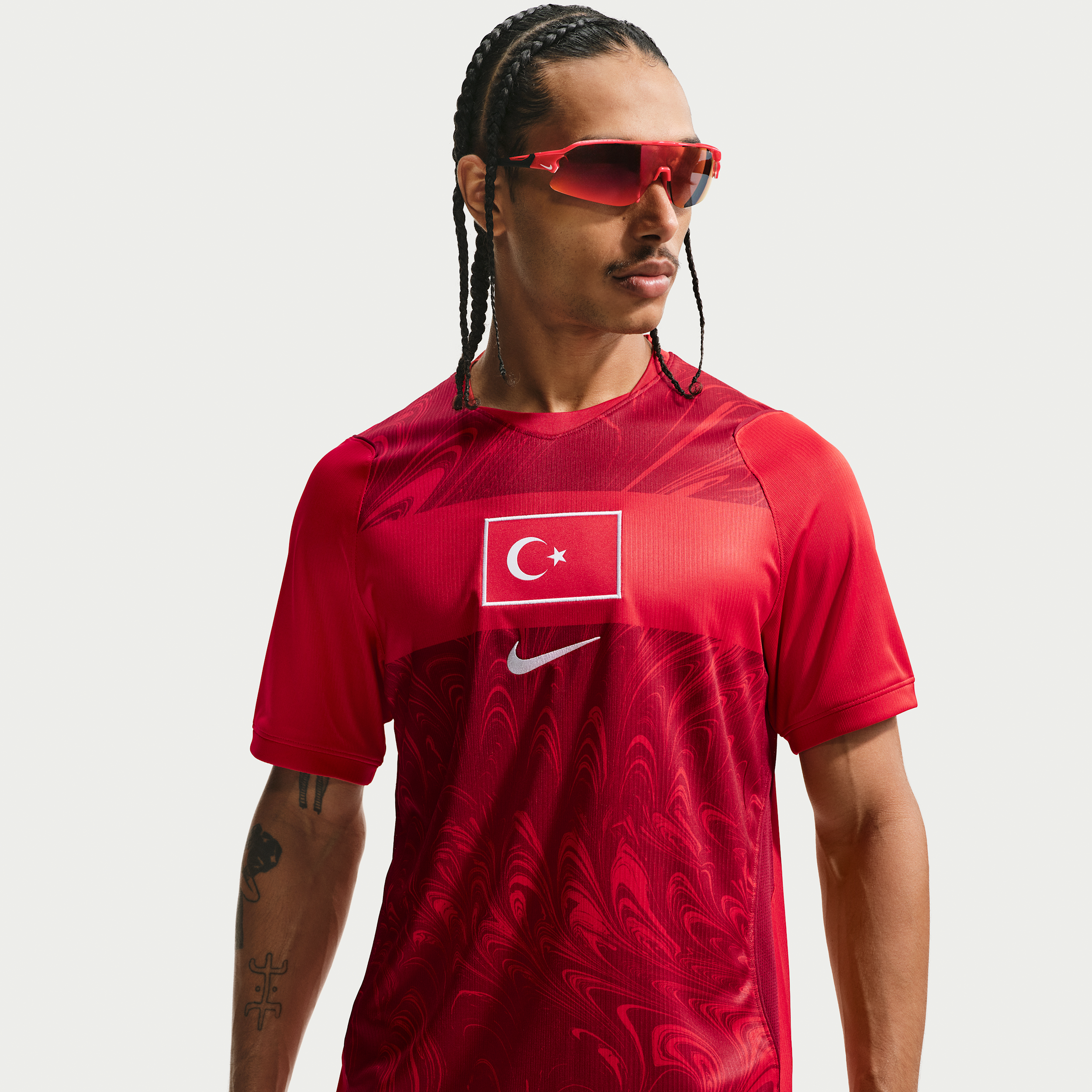 Tyrkiet 2026 Stadium Home Nike Dri-FIT Replica Football-trøje til mænd - rød