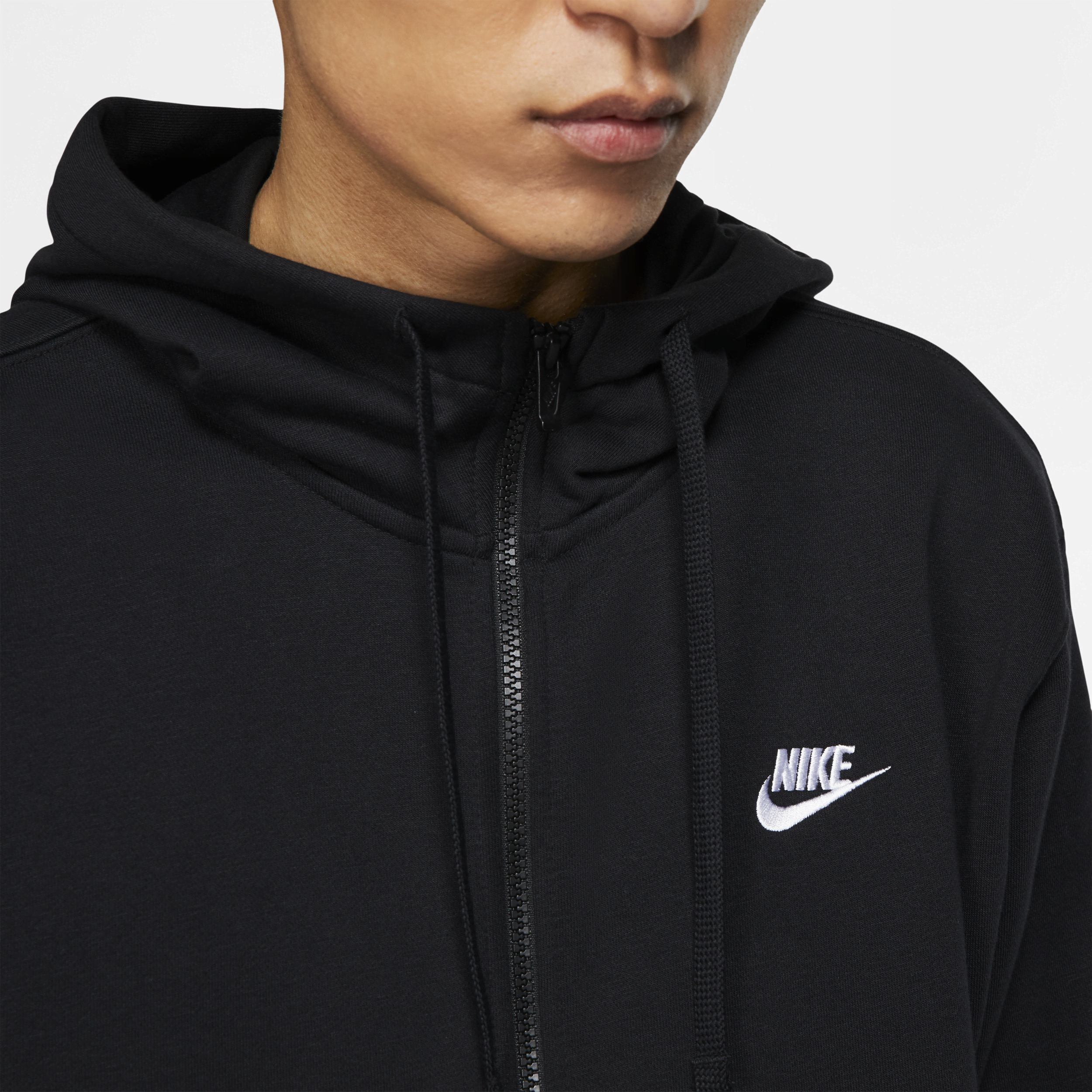 Sweat à capuche à zip Nike Sportswear Club pour homme - Noir