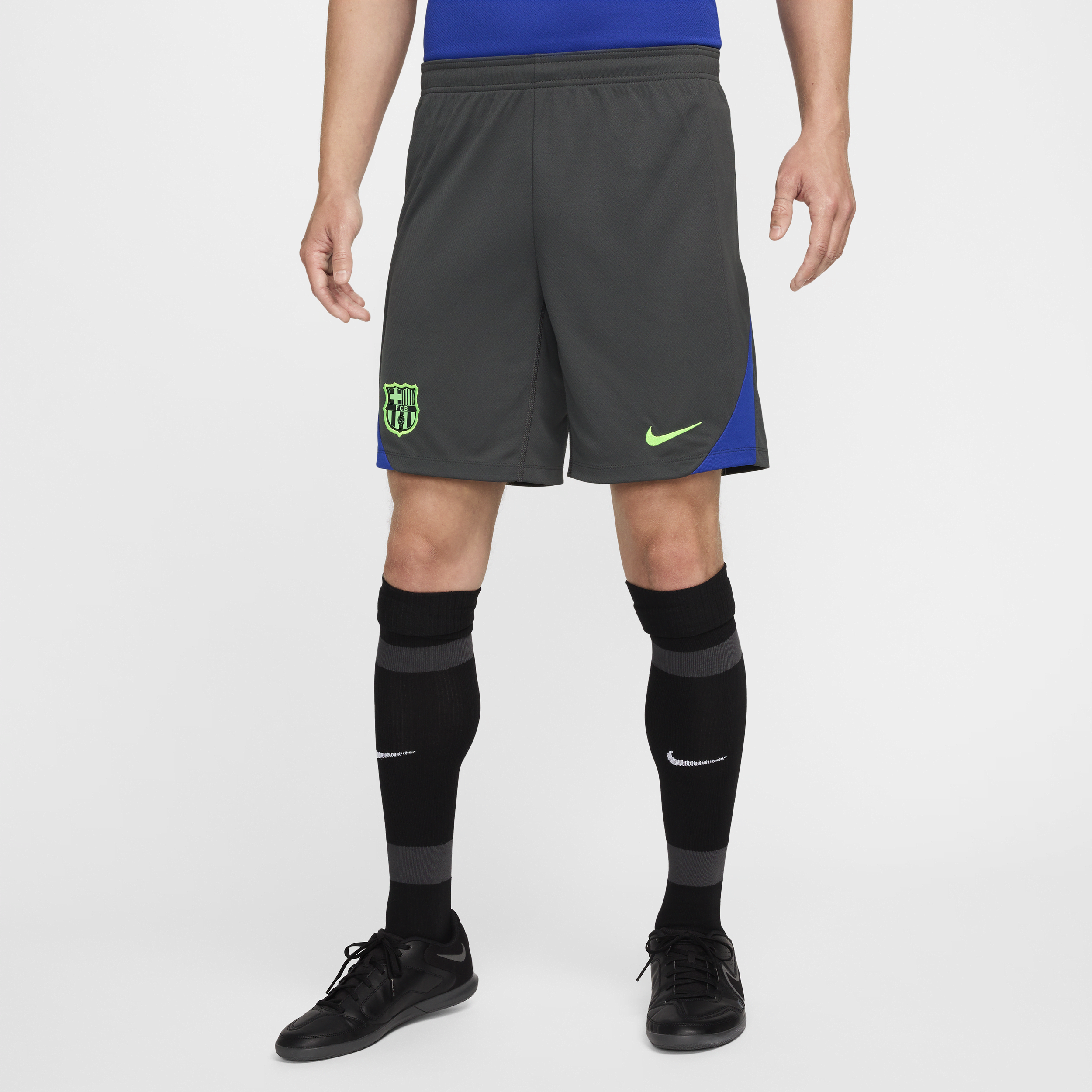 Nike FC Barcelona Strike Derde  Dri-FIT knit voetbalshorts voor heren - Grijs