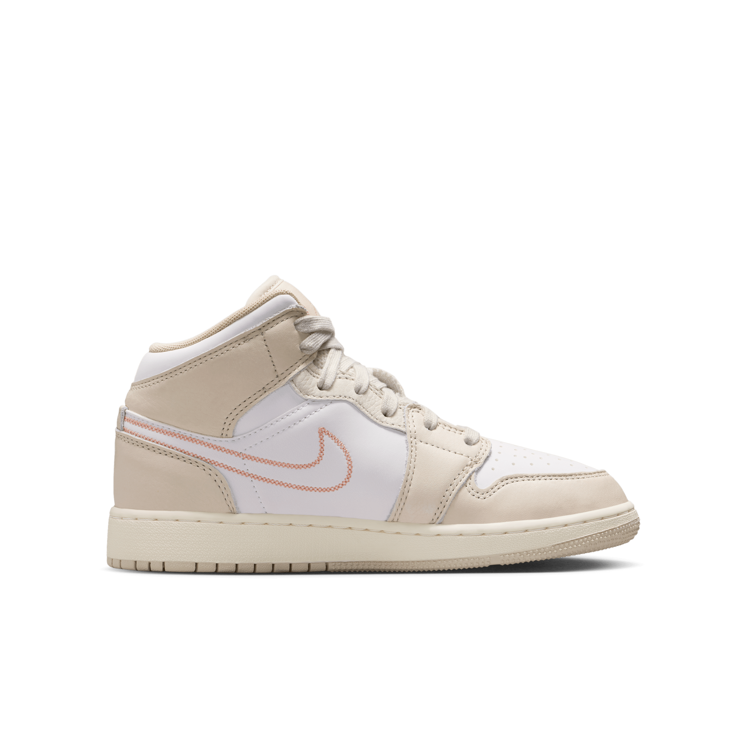 Thumbnail - Air Jordan 1 Mid SE Schuh (ältere Kinder) - Braun