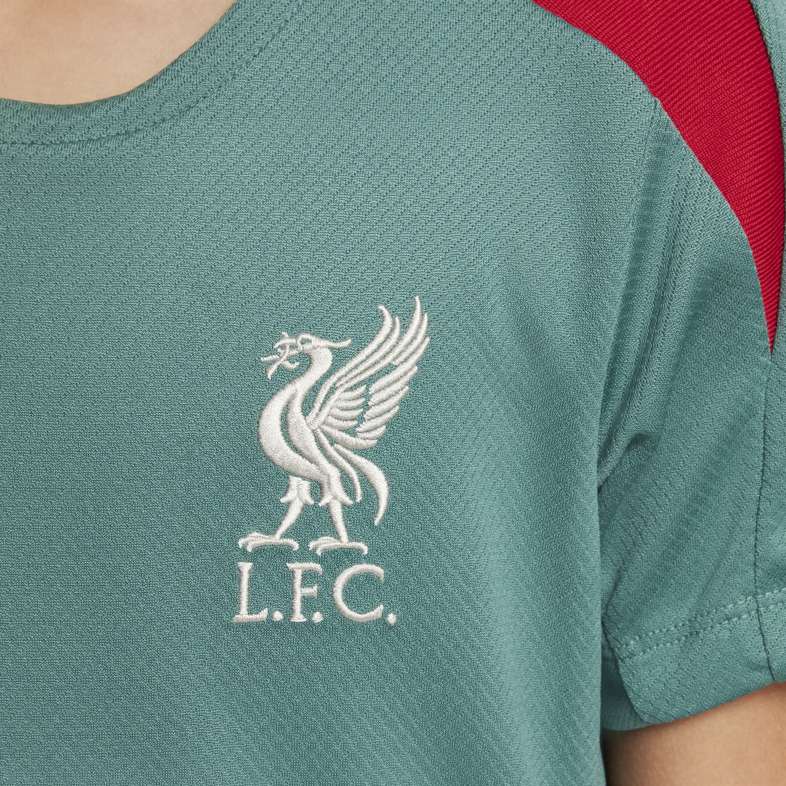Nike Liverpool FC Strike Dri-FIT knit voetbaltop met korte mouwen voor kids Groen