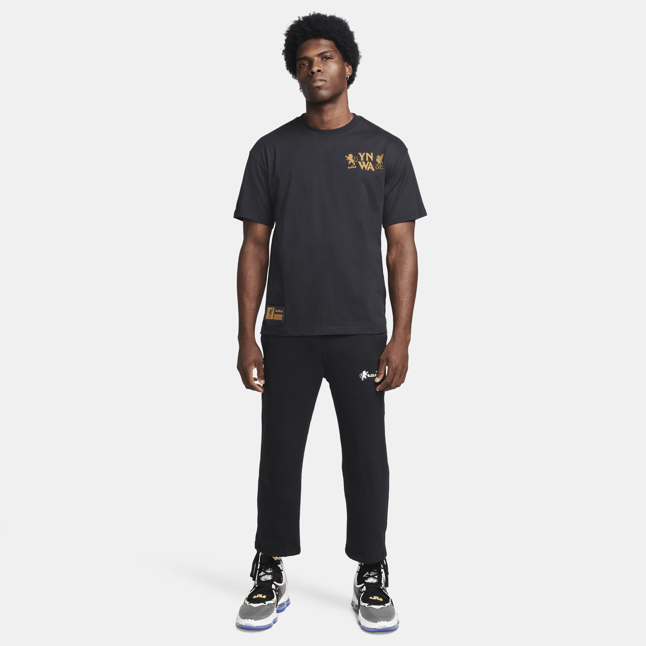 Nike LeBron M90 T-shirt voor heren Zwart