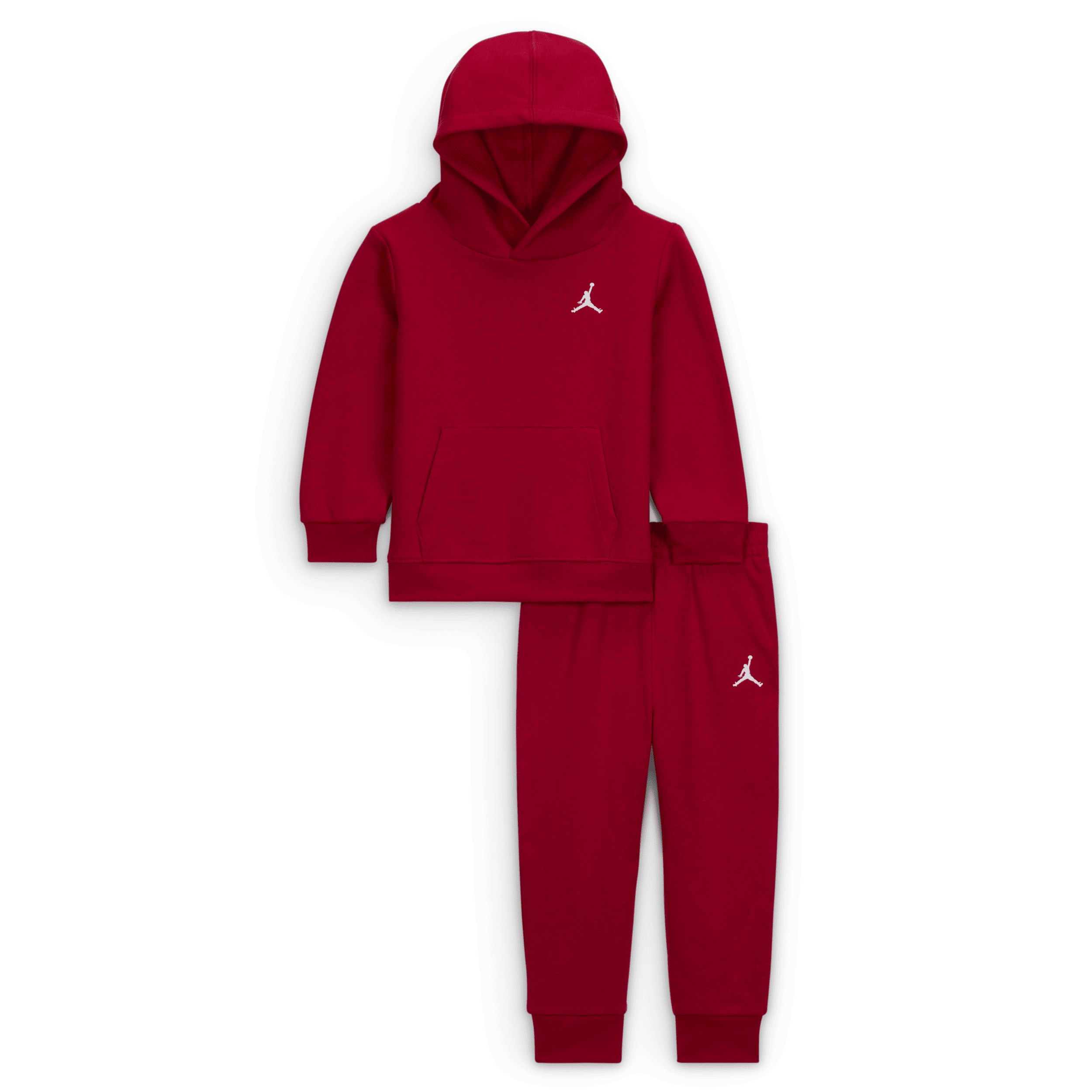 Ensemble deux pièces avec sweat à capuche Jordan MJ Brooklyn Fleece pour bébé (12-24 mois) - Rouge