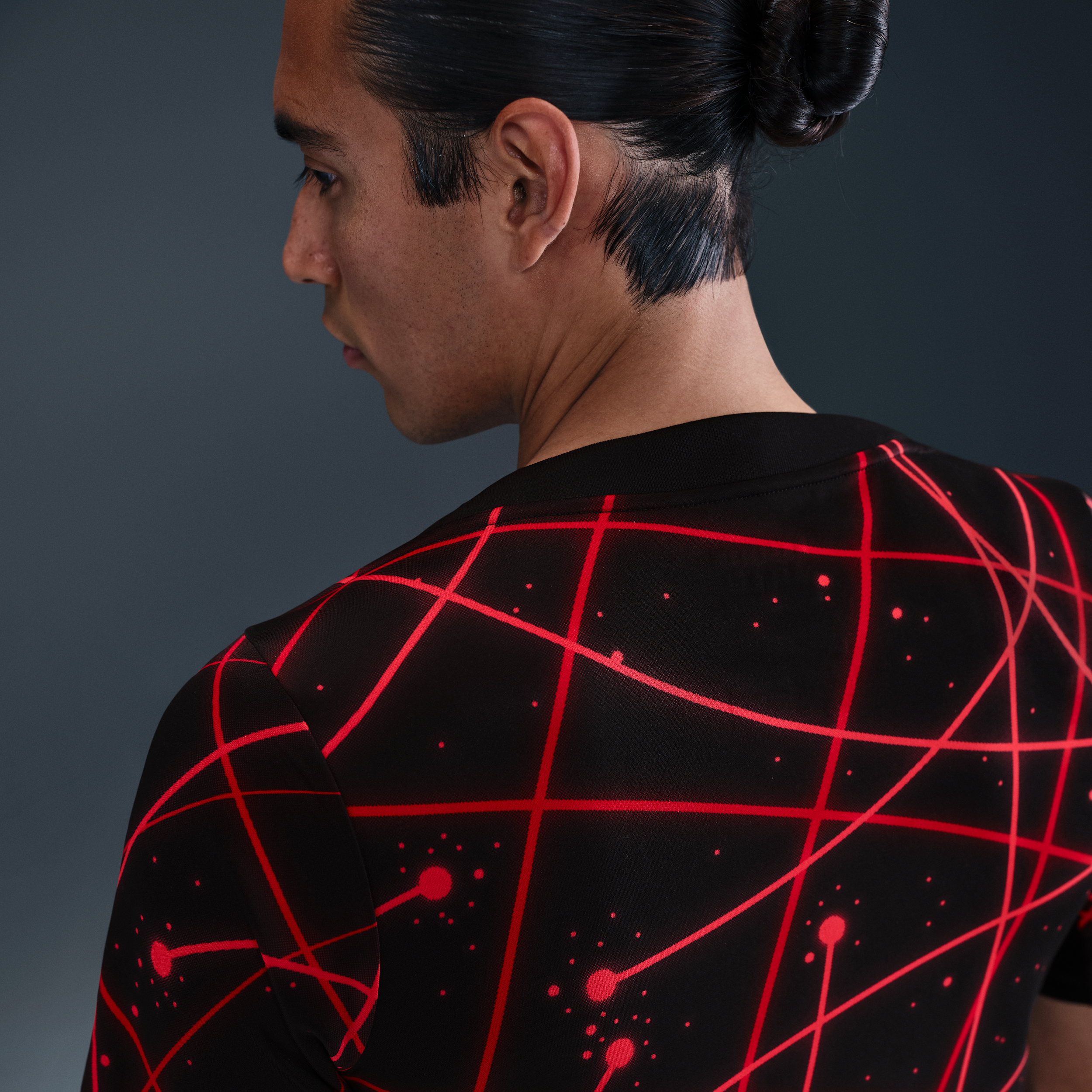 Thumbnail - Atlético Madrid Academy Pro Nike Dri-FIT Pre-Match Kurzarm-Fußballoberteil (Herren) - Schwarz