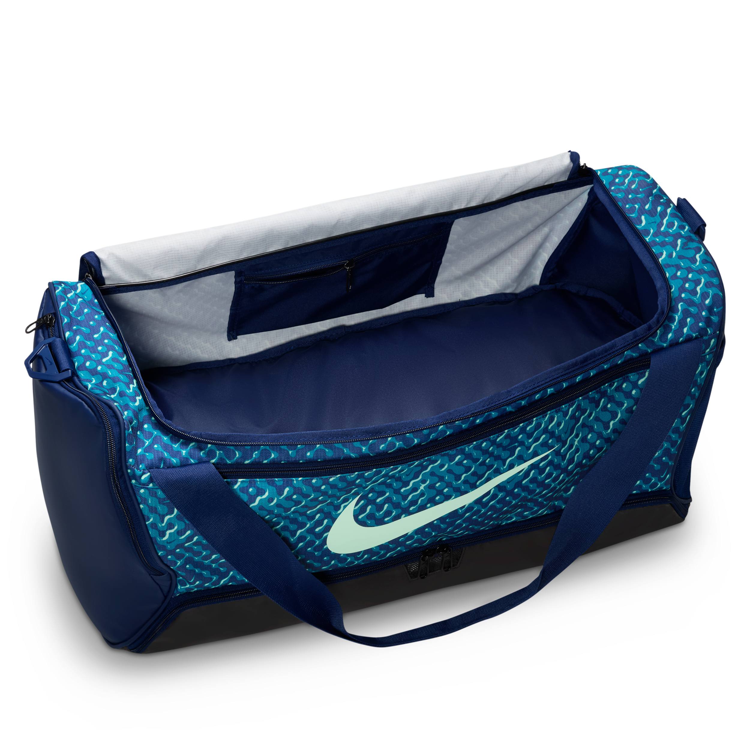 Nike Brasilia sporttas (medium 60 liter) Blauw