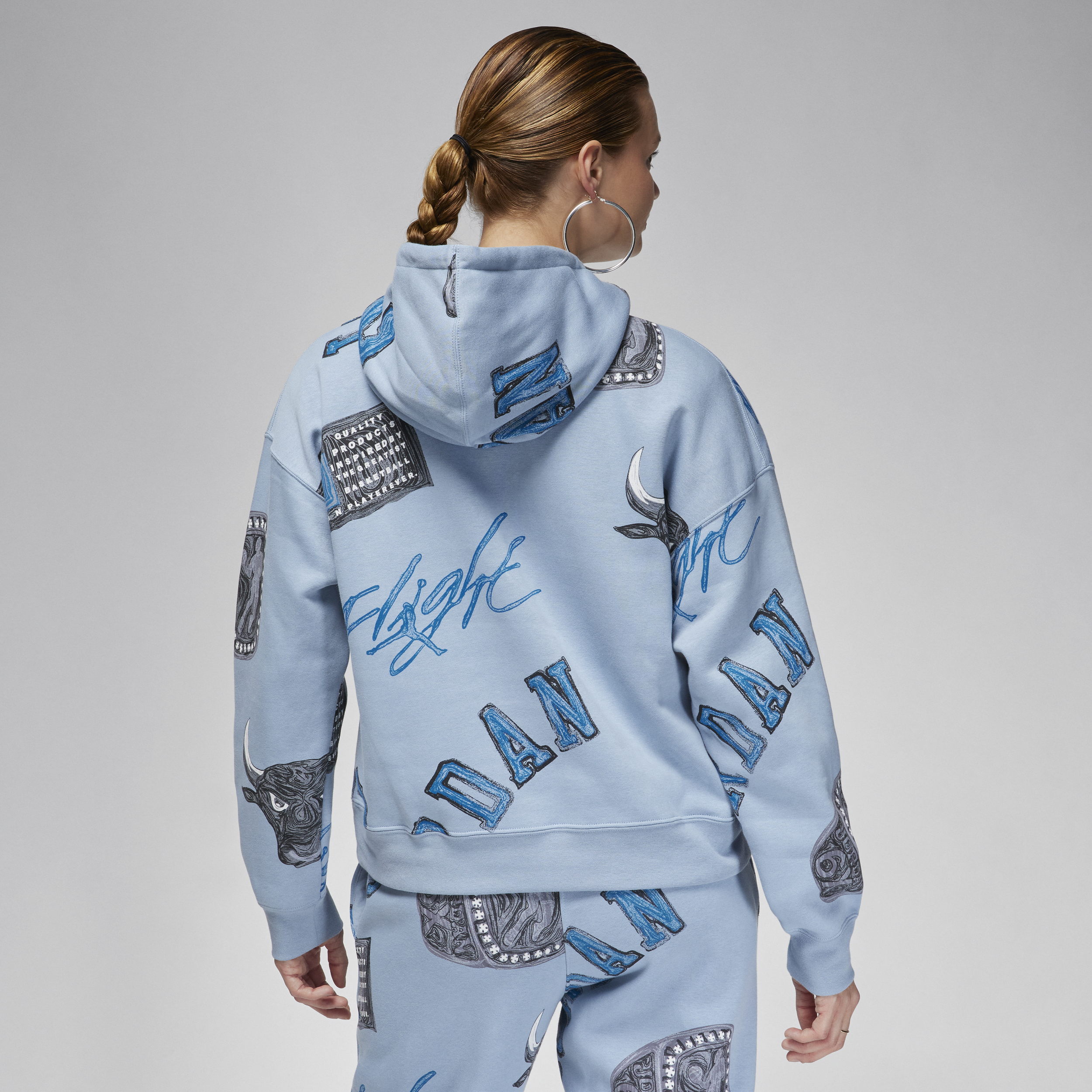 Jordan Brooklyn Fleece hoodie voor dames Blauw