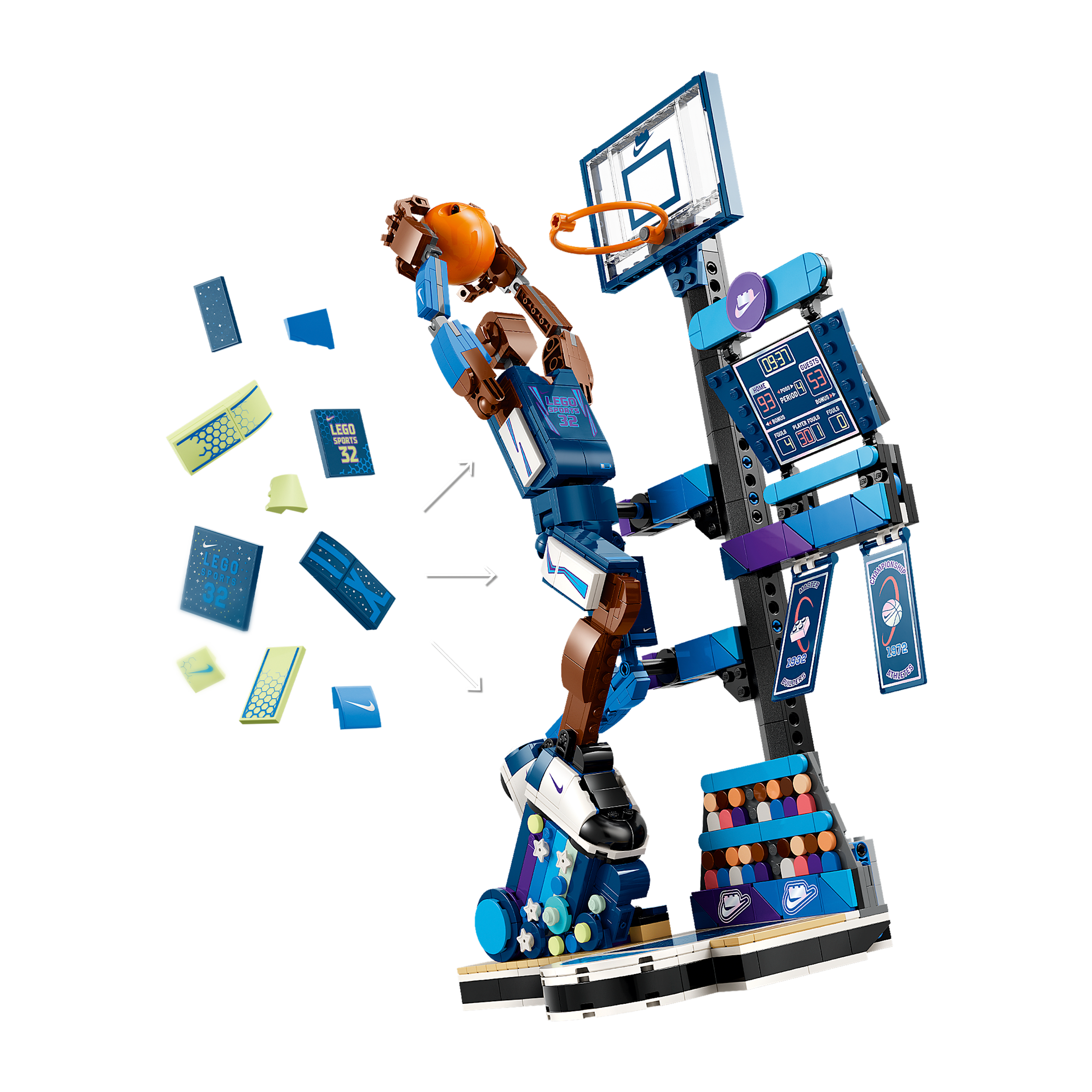 Thumbnail - Nike Slam Dunk x LEGO® Set Bausatz - Blau