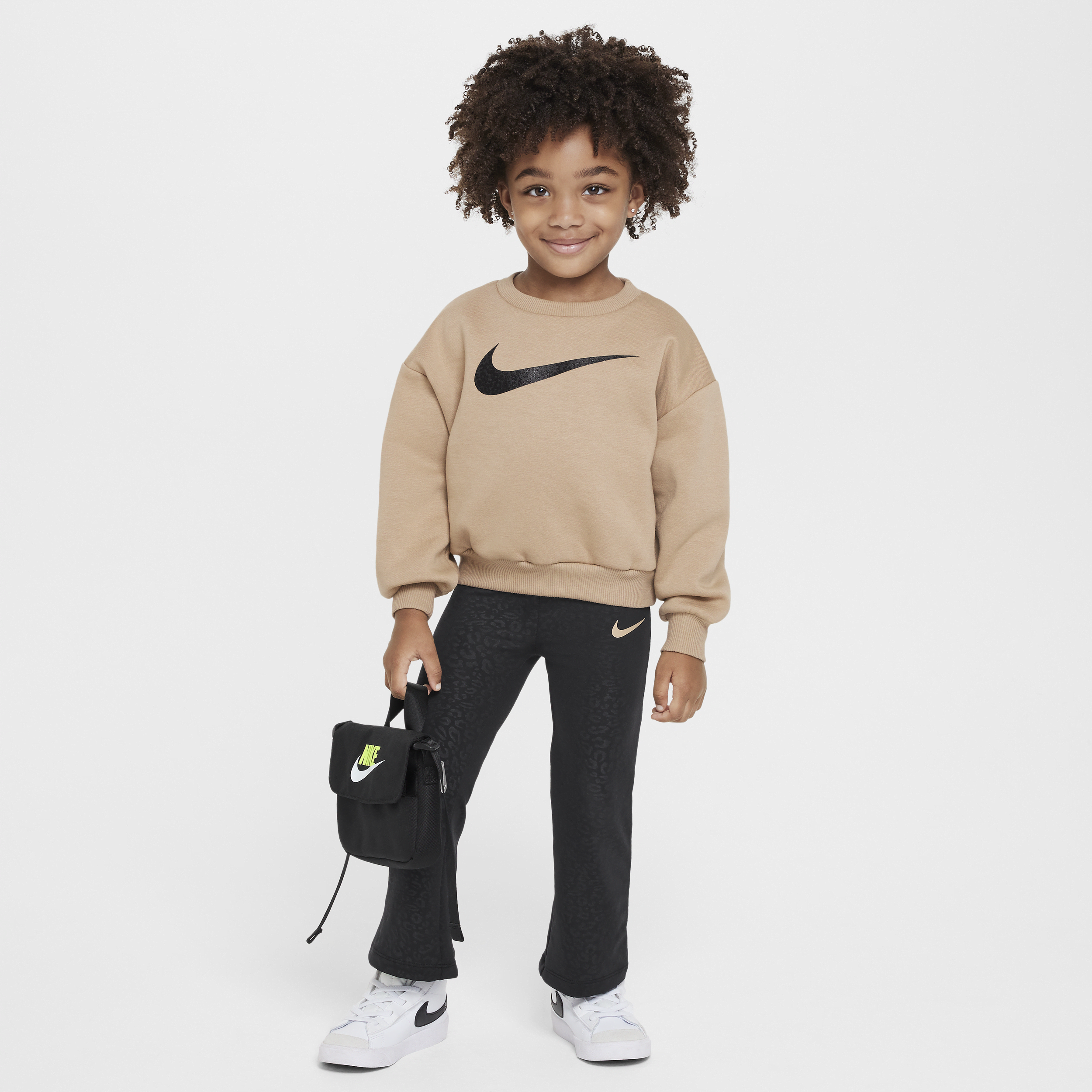 Ensemble deux pièces avec legging Nike Dri-FIT Swoosh Spirit pour tout-petit - Noir