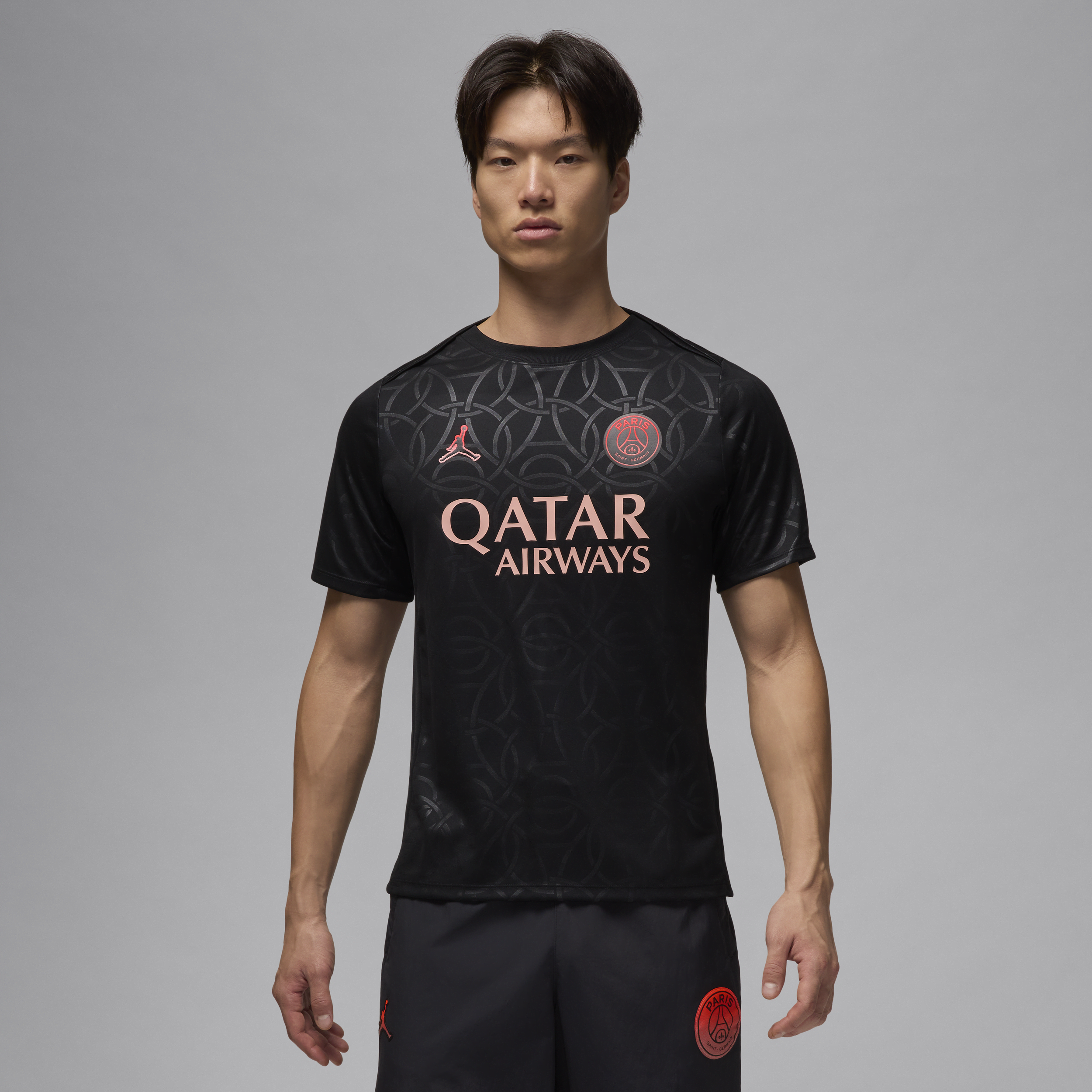 3e haut de foot d'avant-match Jordan Dri-FIT Paris Saint-Germain Academy Pro pour homme - Noir