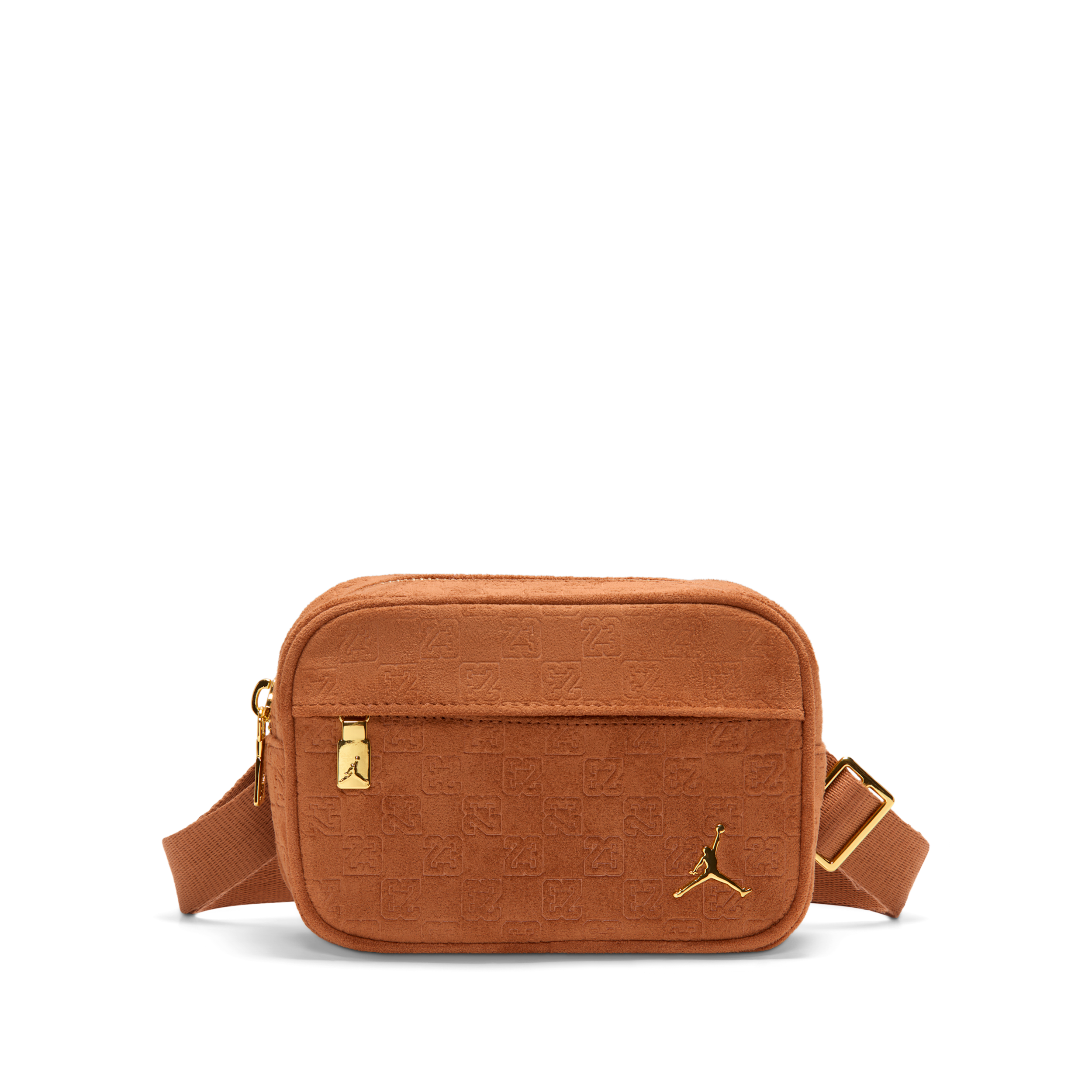 Borsa per fotocamera Monogram in pelle scamosciata Jordan (1,5 l) - Marrone