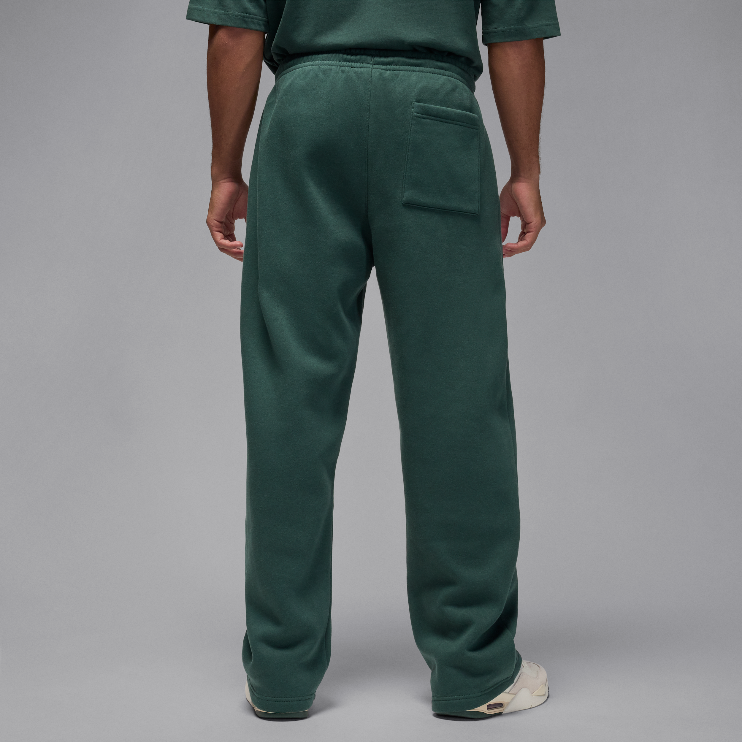 Thumbnail - Jordan Brooklyn Fleece Oversize-Hose mit offenem Saum (Herren) - Grün