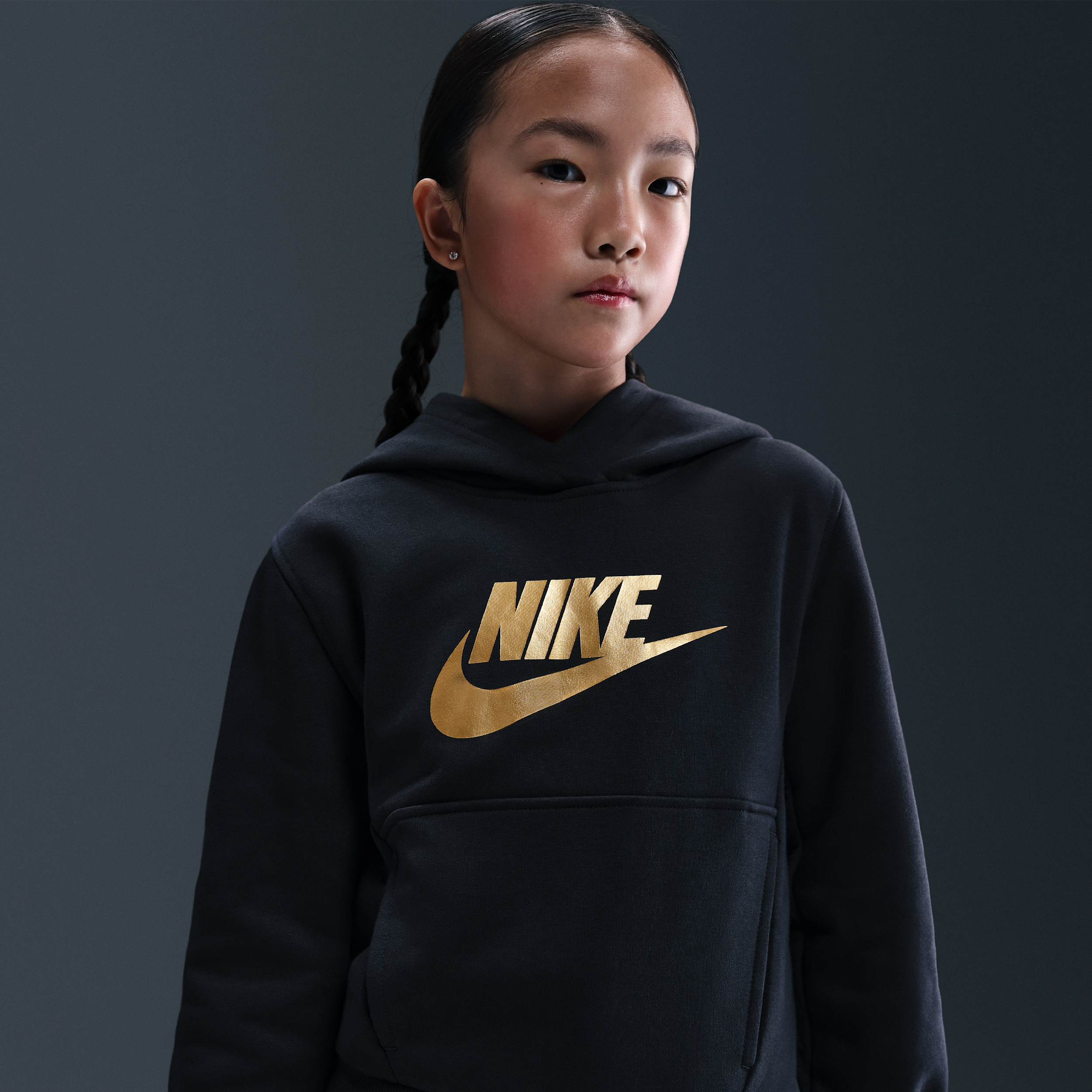Thumbnail - Nike Club Fleece Hoodie (ältere Kinder) - Schwarz