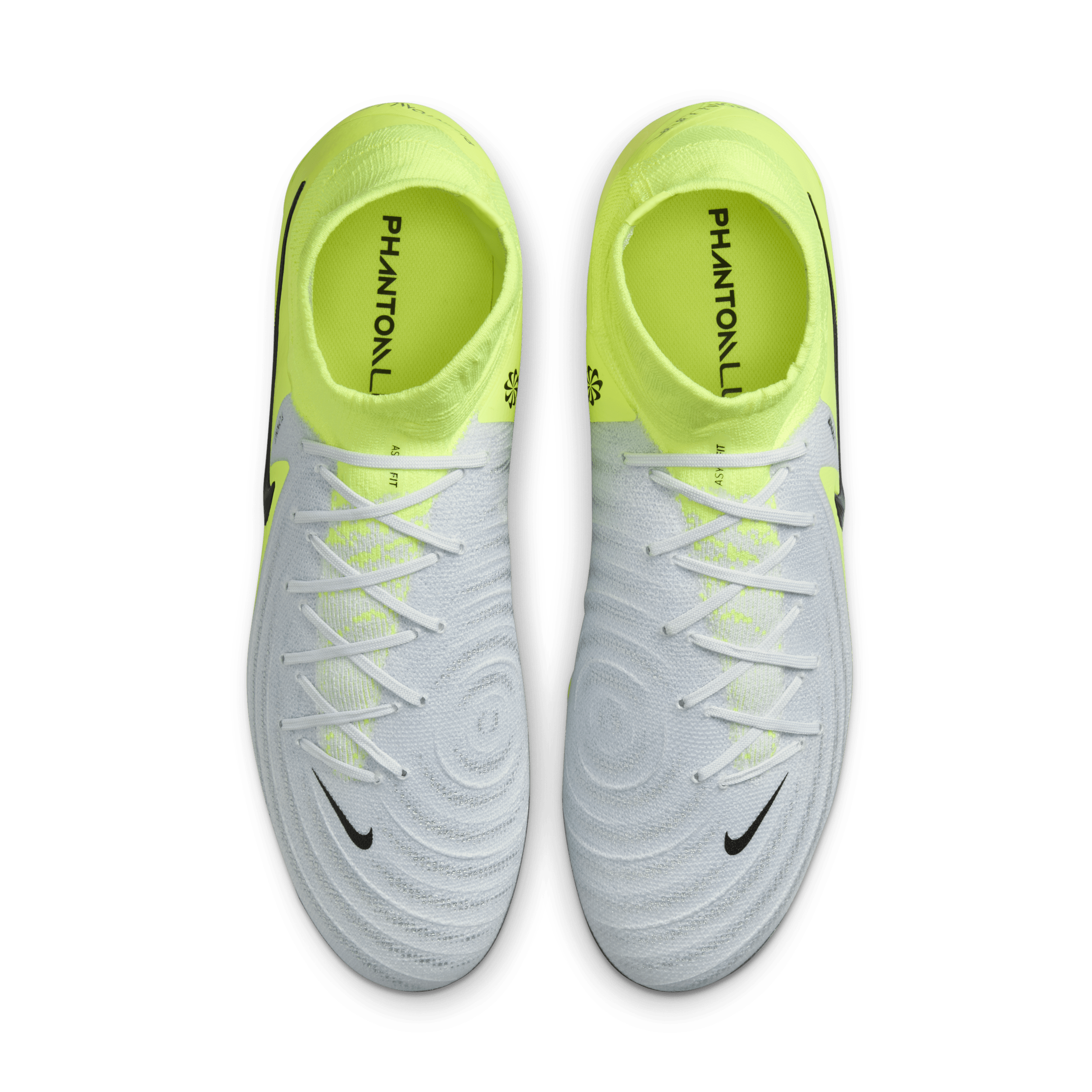 Chaussure de foot montante à crampons pour terrains secs - Gris