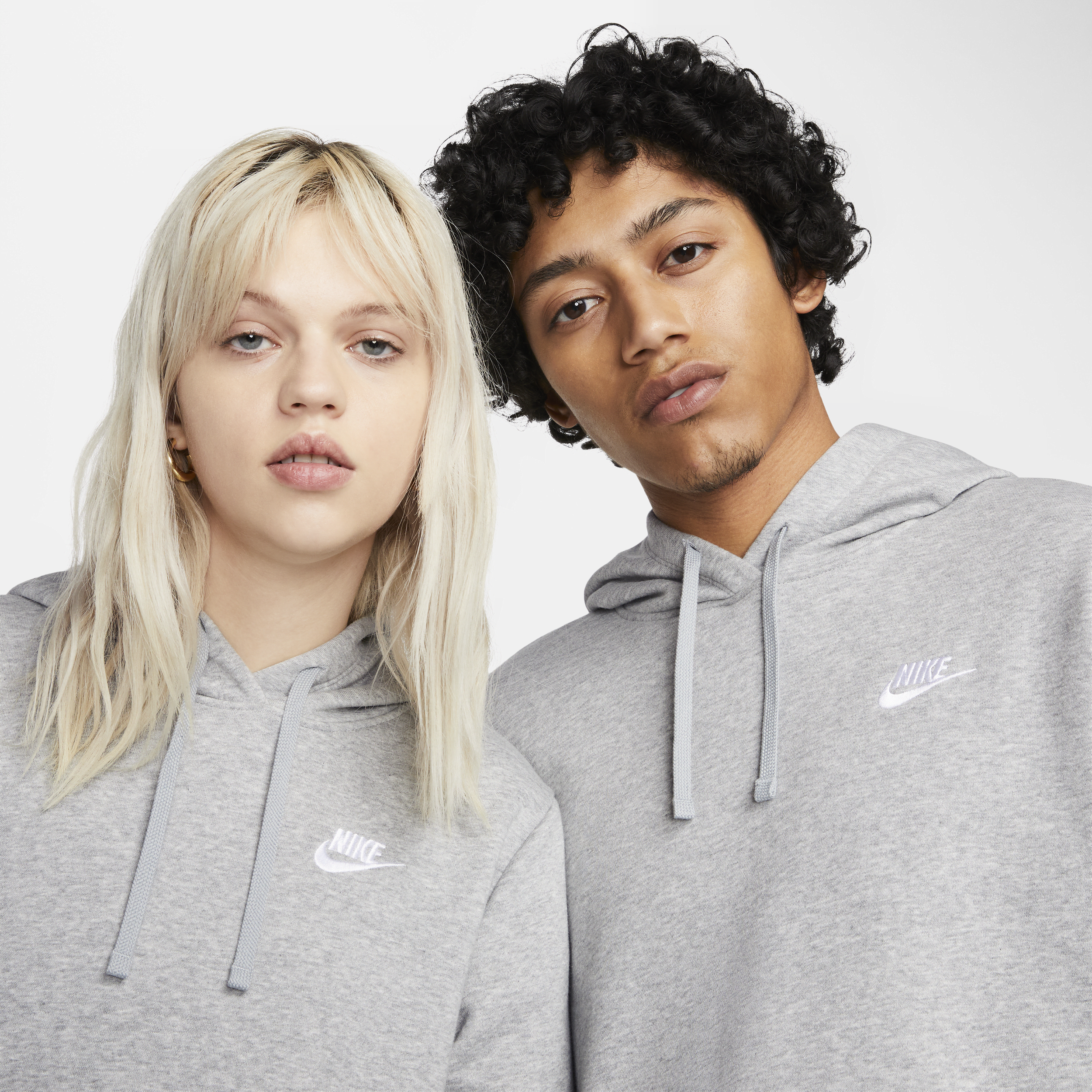 Sweat à capuche Nike Sportswear Club Fleece pour Femme - Gris