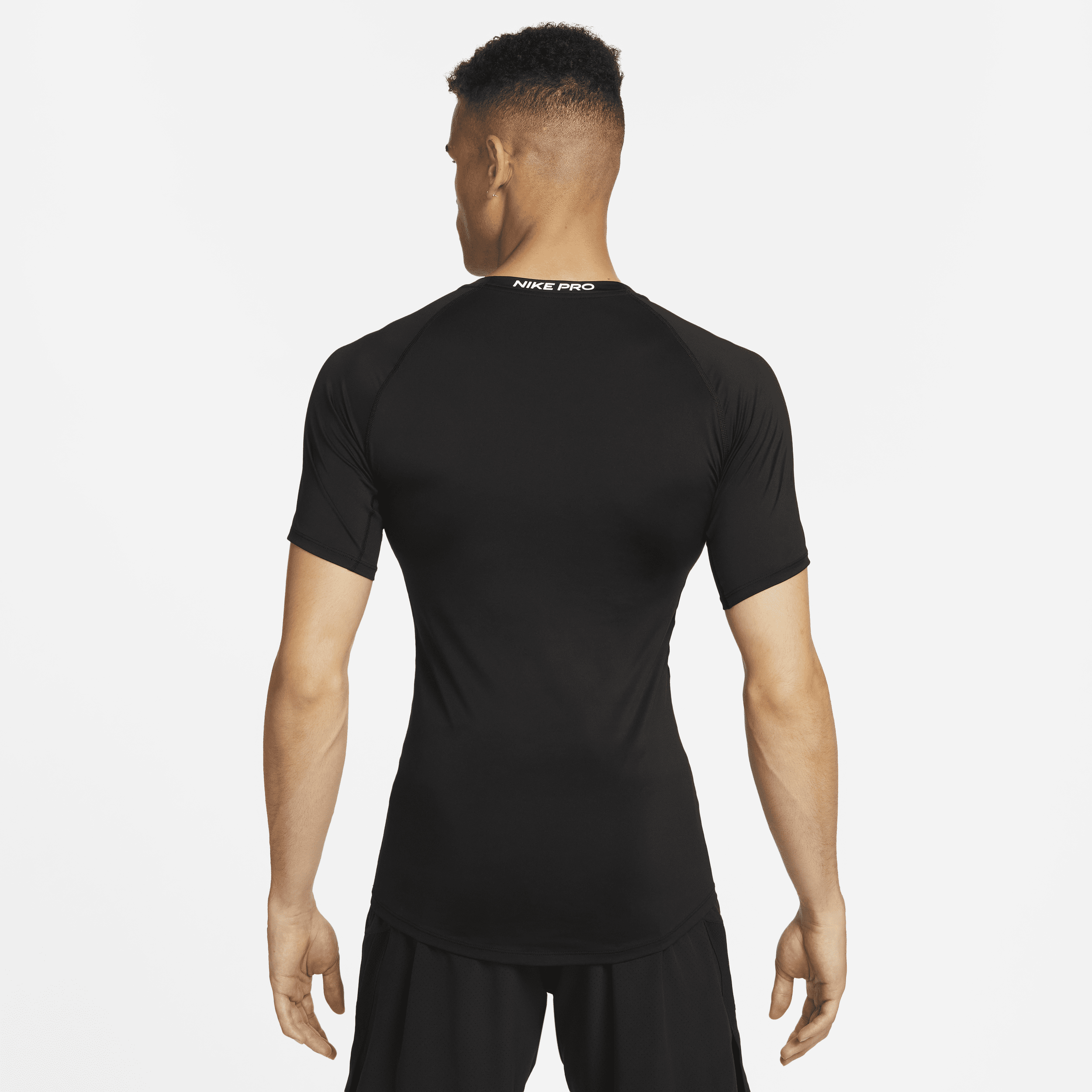 Haut de fitness ajusté à manches courtes Nike Pro Dri-FIT pour homme - Noir