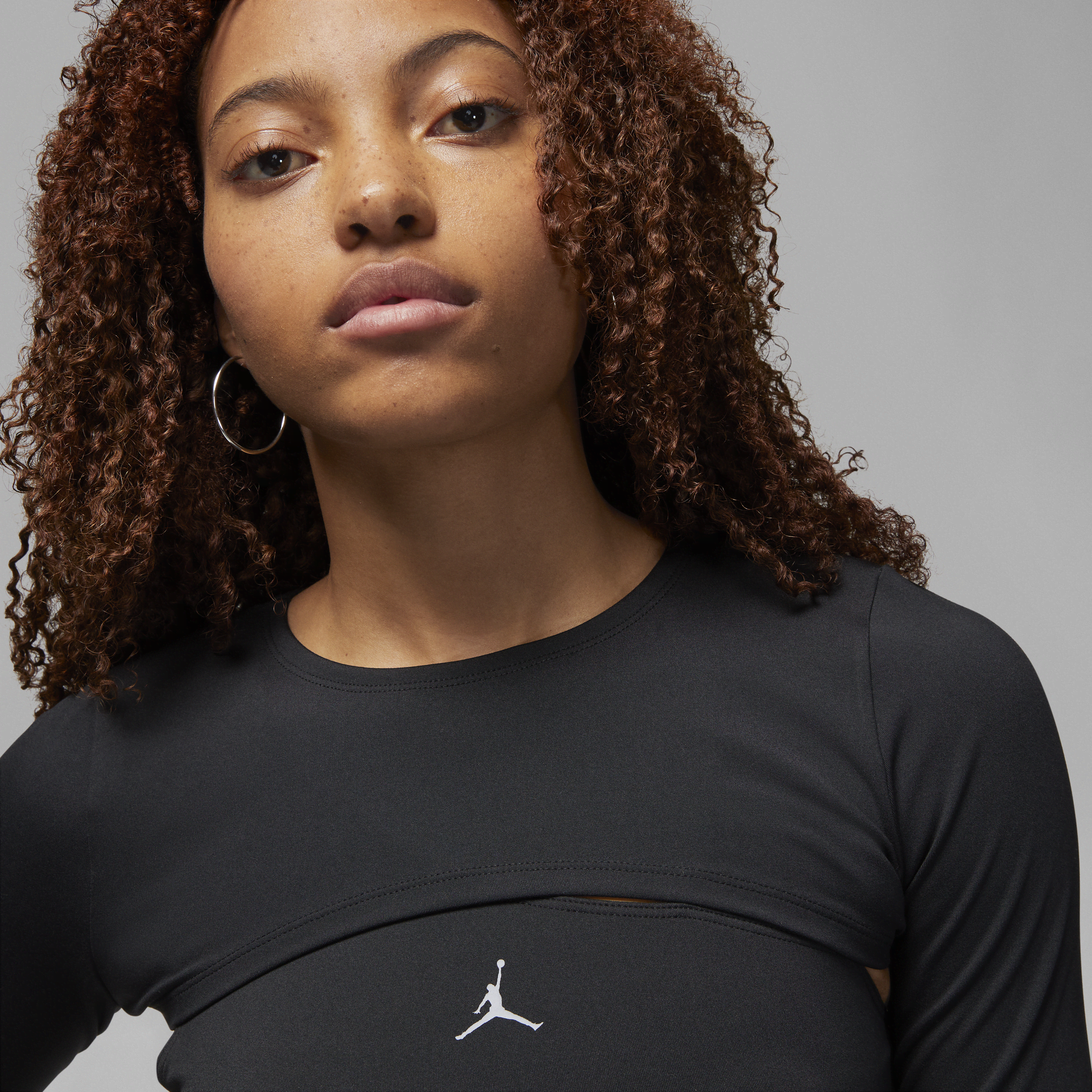 Haut à manches longues 2-en-1 Jordan Sport pour Femme - Noir