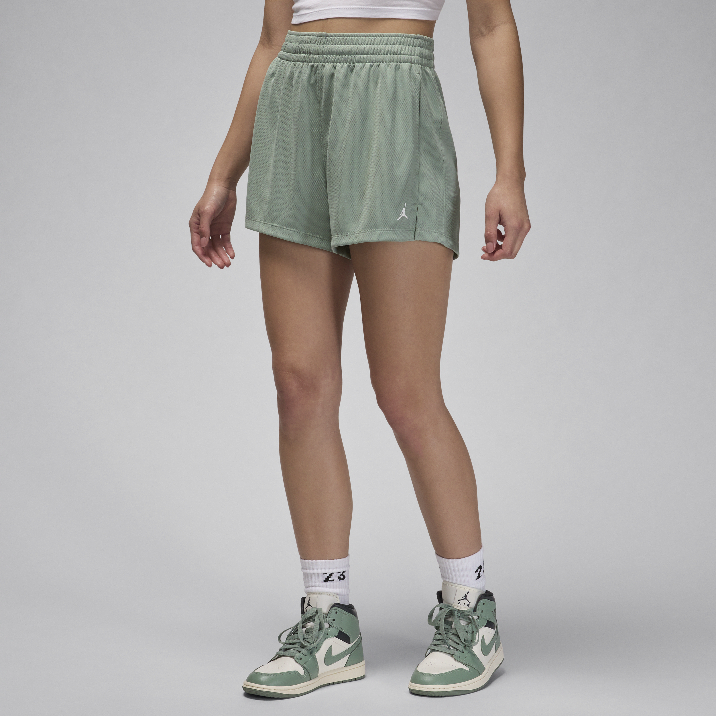 Jordan Sport damesshorts met mesh Groen