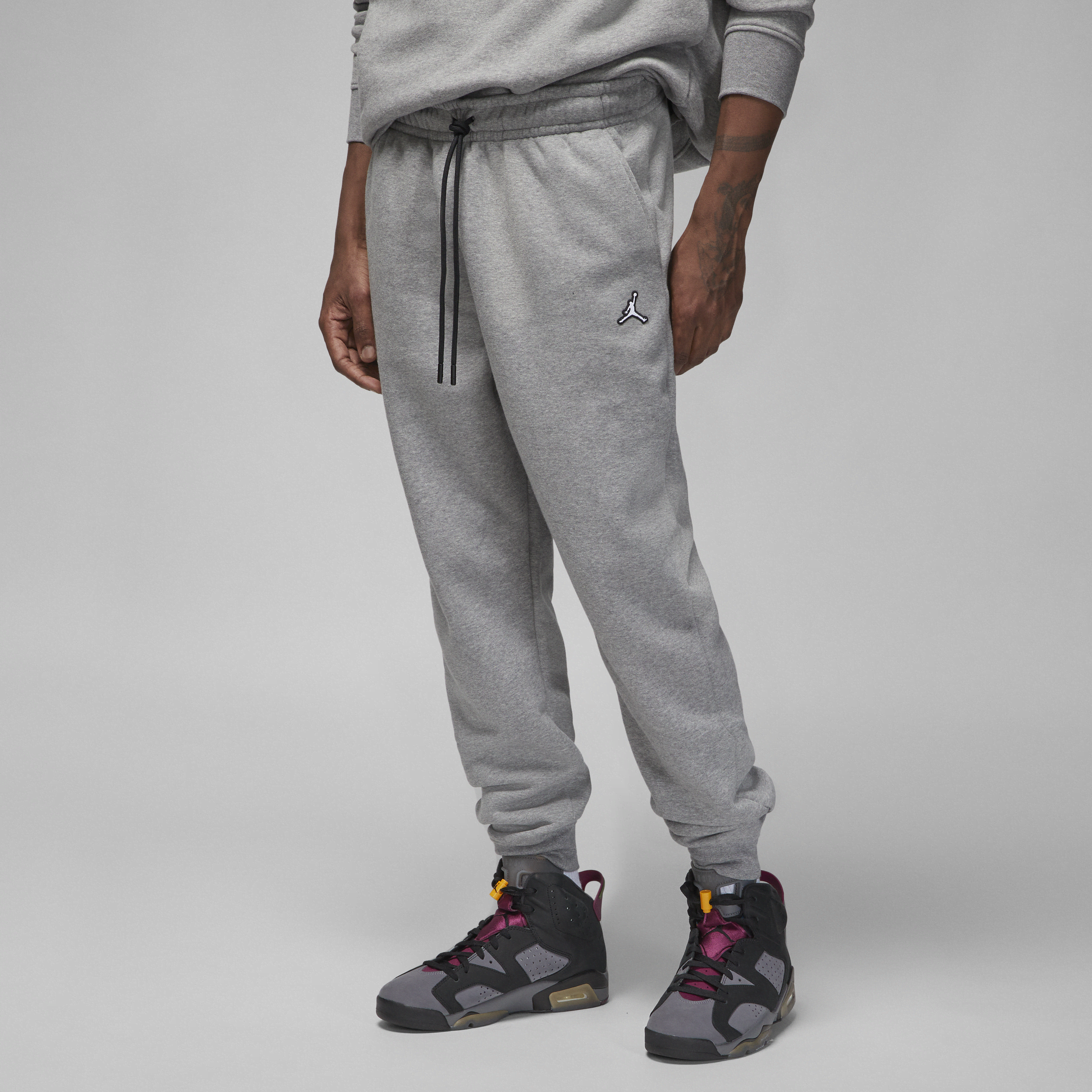 Pantalon en tissu Fleece Jordan Brooklyn pour homme - Gris