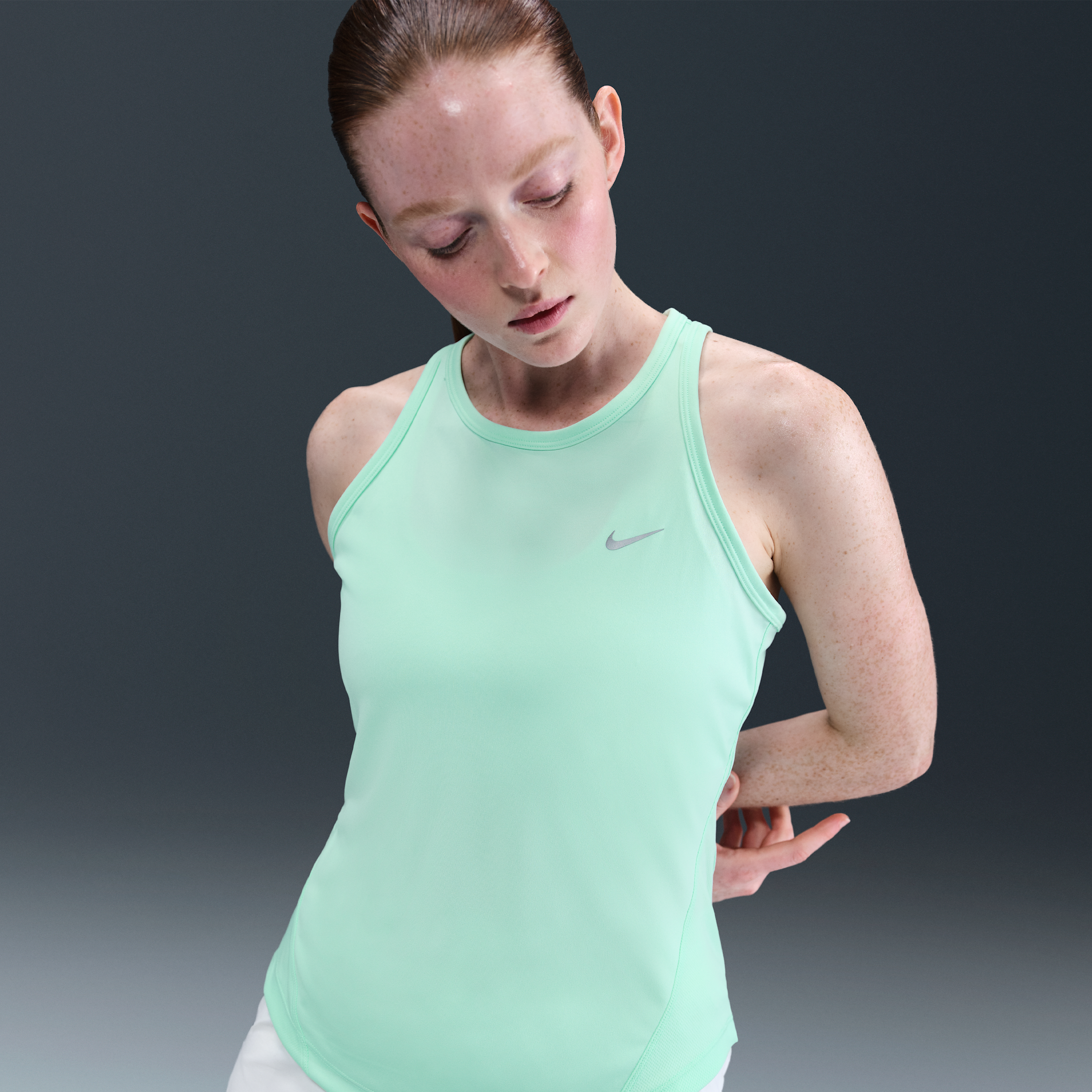 Thumbnail - Nike Tempo Dri-FIT Lauf-Tanktop (Damen) - Grün