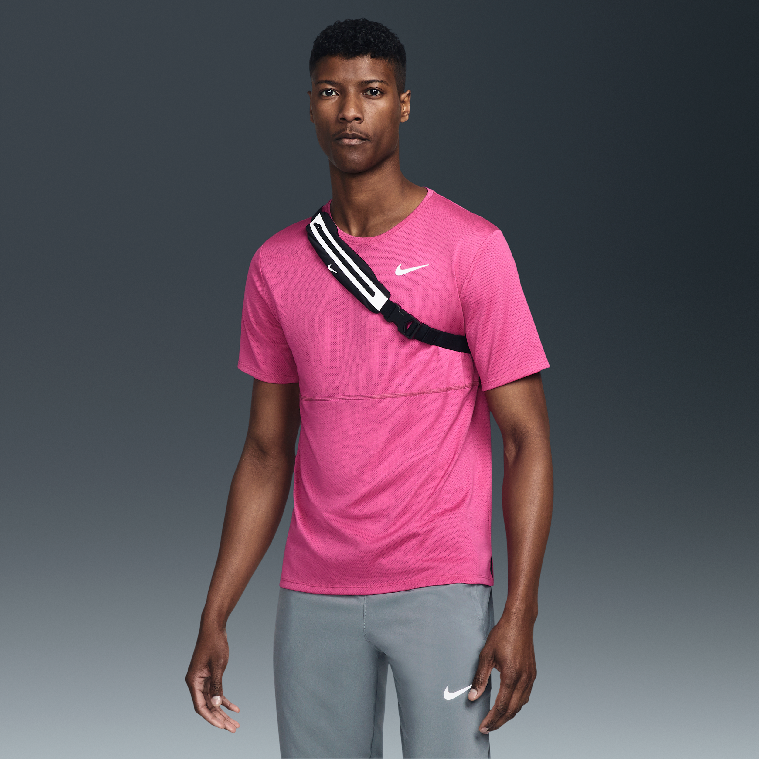 Sac banane de running slim Nike - Noir