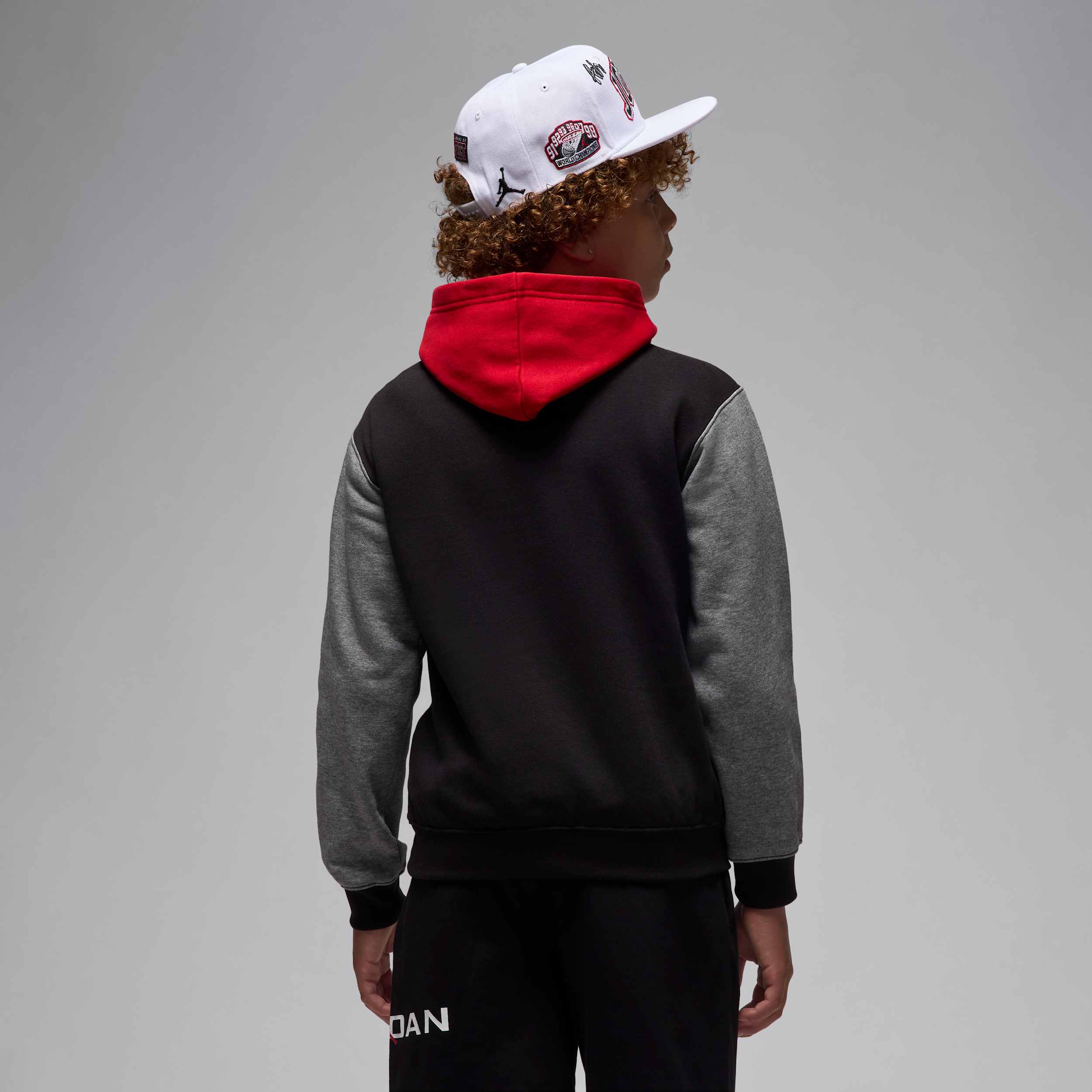 Thumbnail - Jordan Brooklyn Fleece-Hoodie (ältere Kinder) - Schwarz