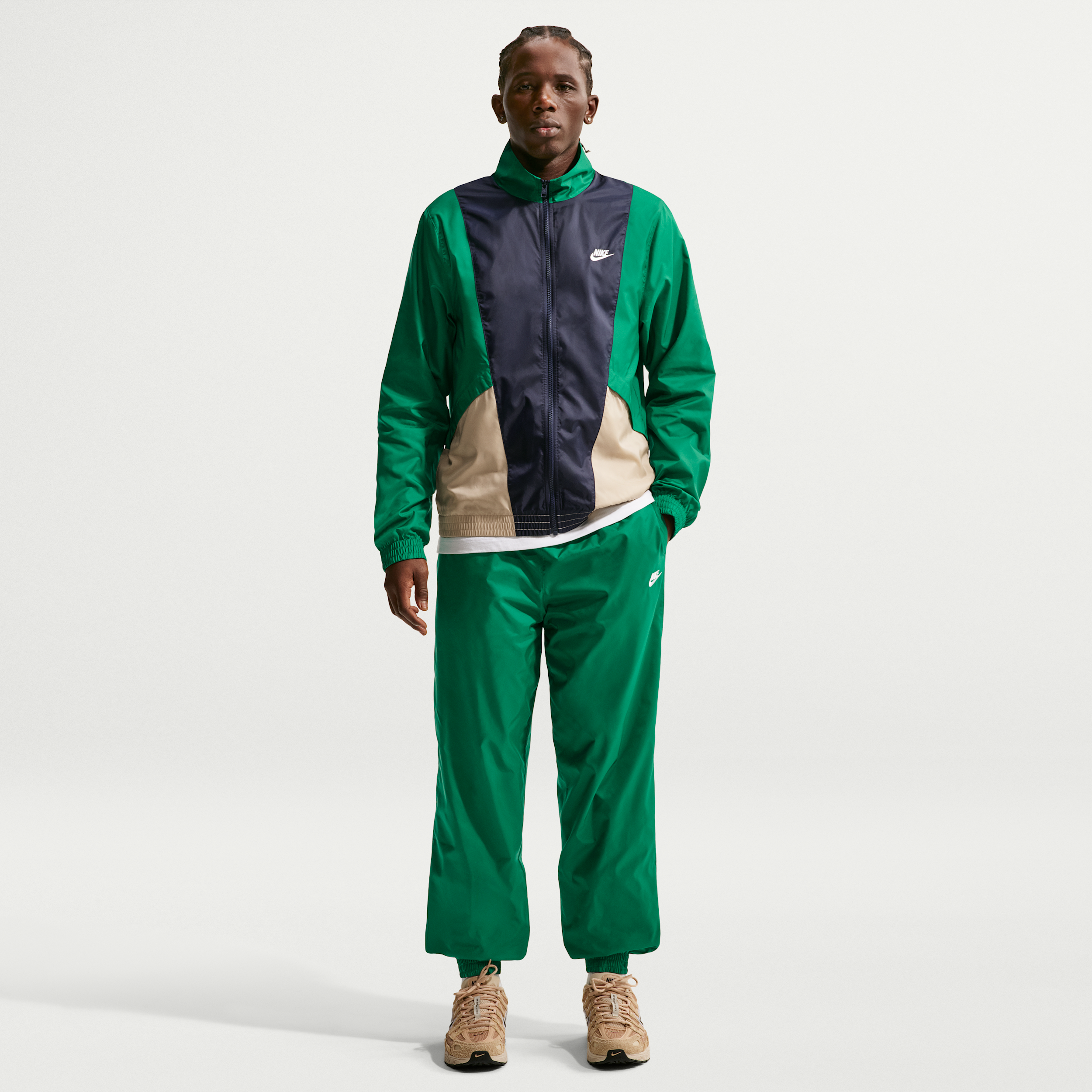 Thumbnail - Nike Club Web-Tracksuit (Herren) - Grün
