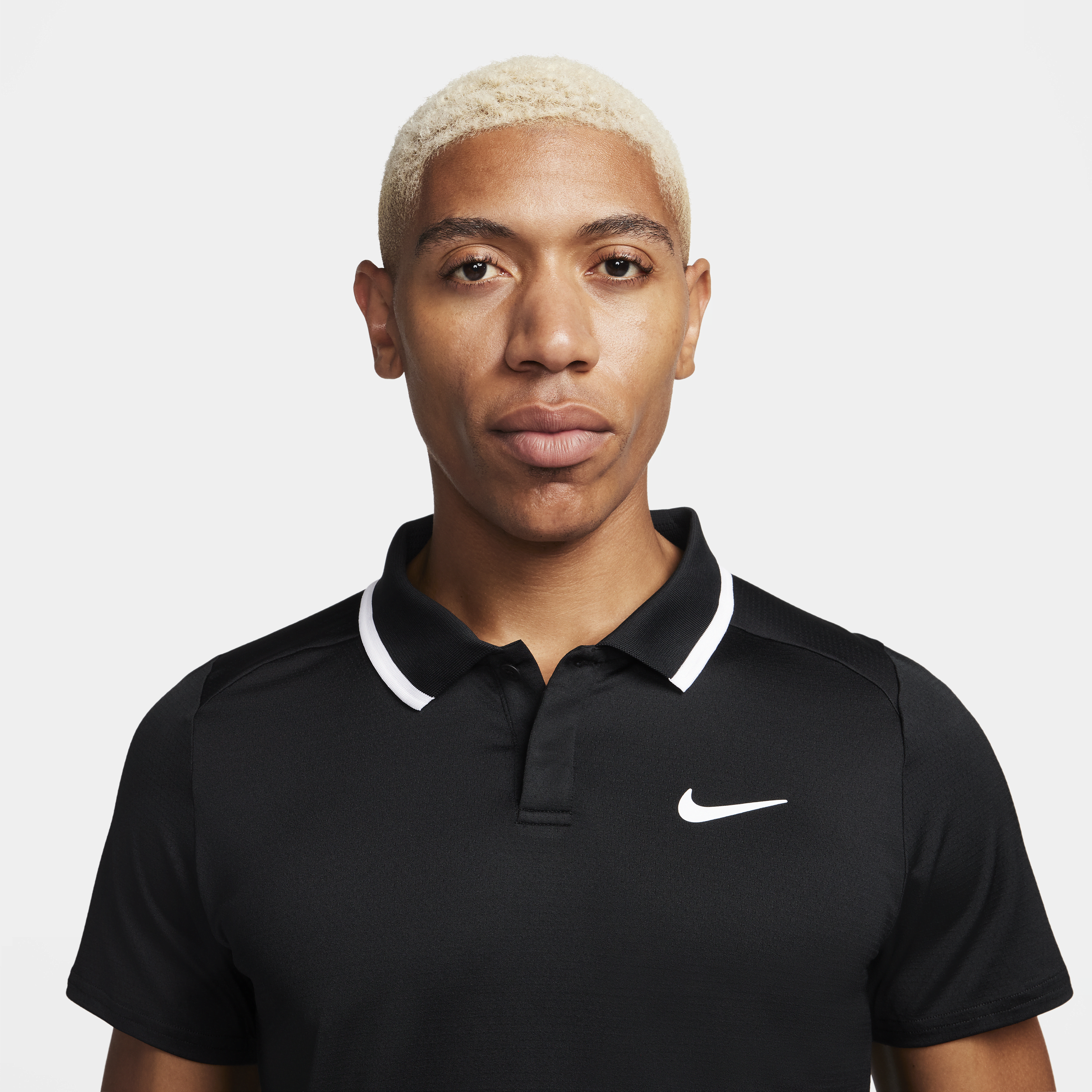 Nike Court Advantage Dri-FIT tennispolo voor heren Zwart