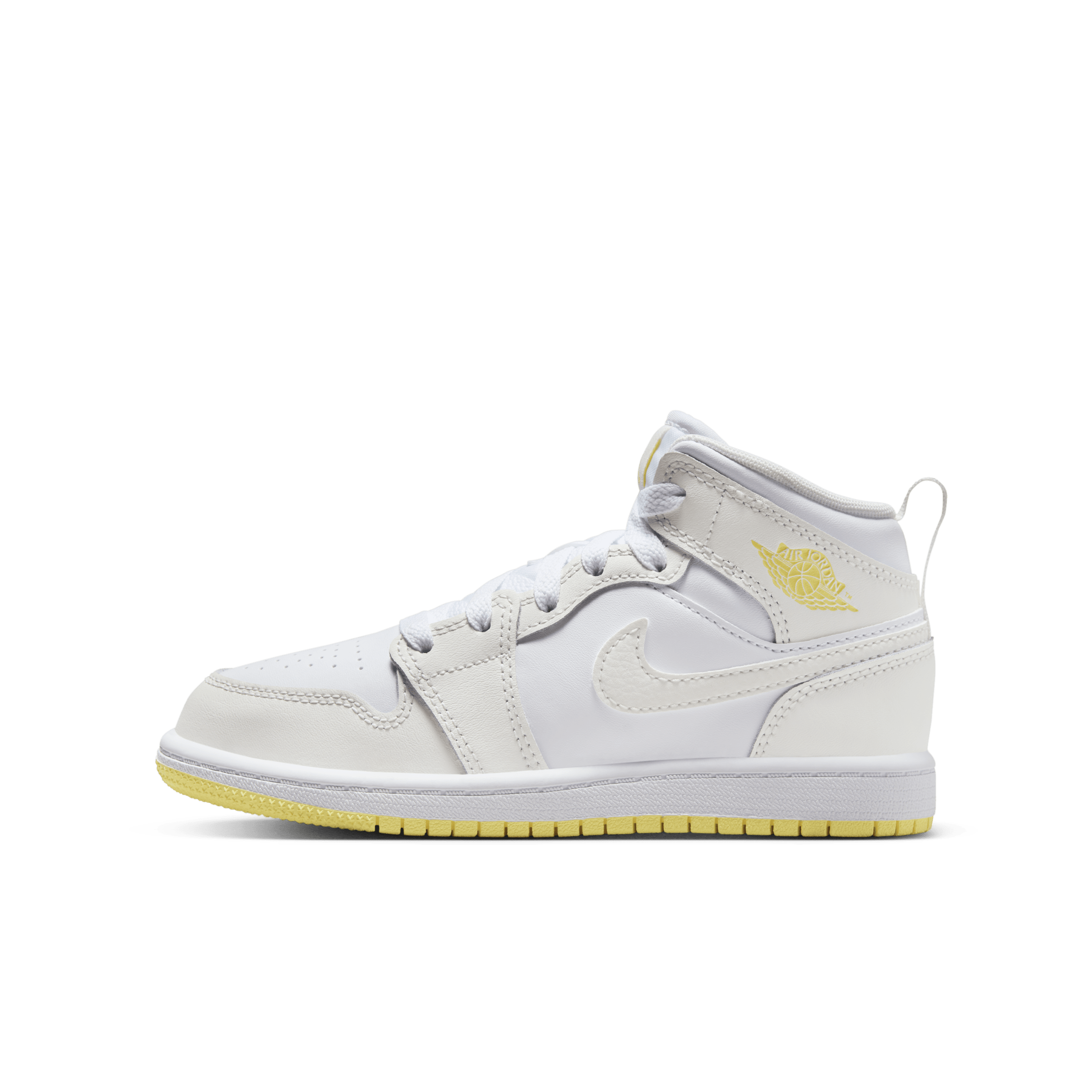 Chaussure Jordan 1 Mid pour enfant - Blanc