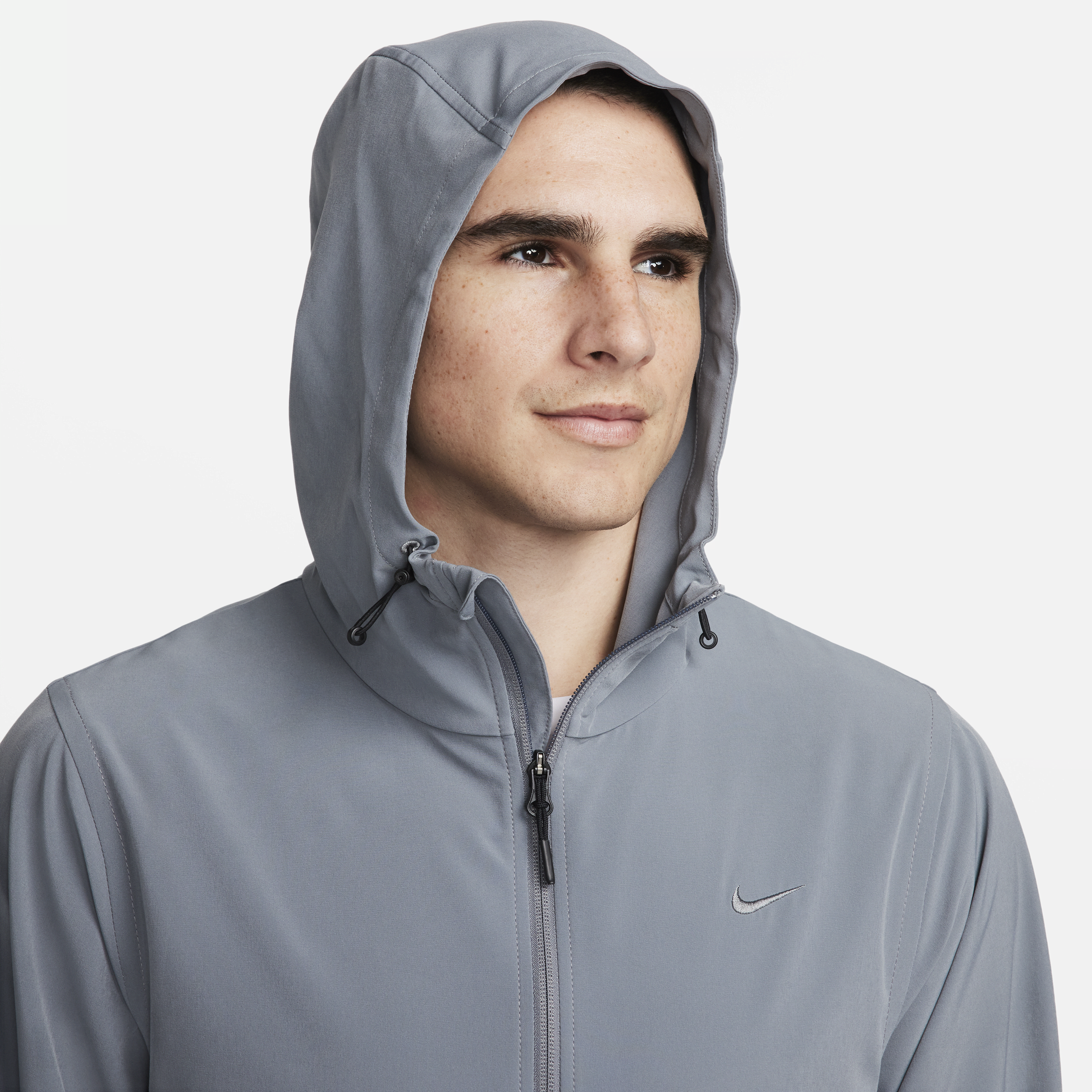 Veste à capuche déperlante Nike Unlimited pour homme - Gris