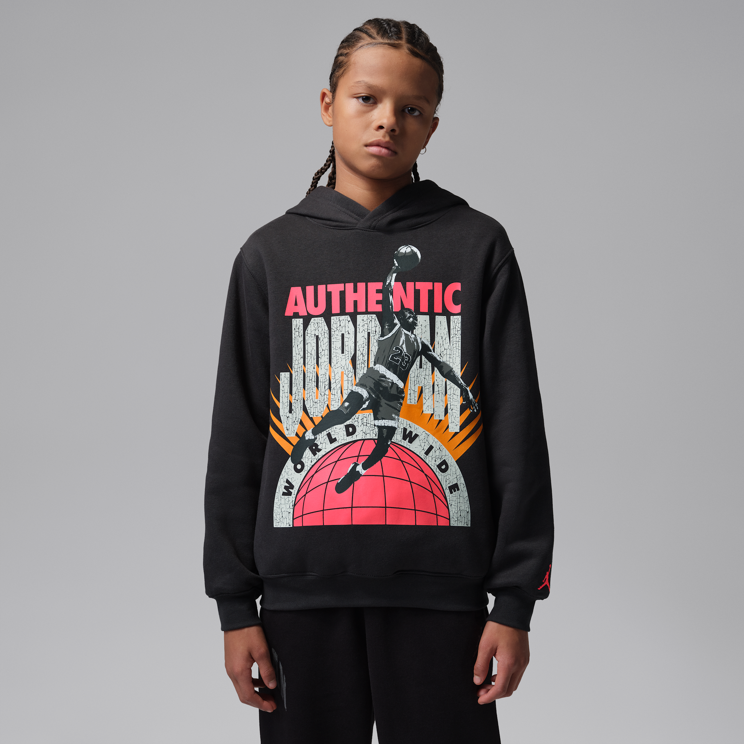 Felpa con cappuccio Jordan Authentic – Ragazzo/a - Nero