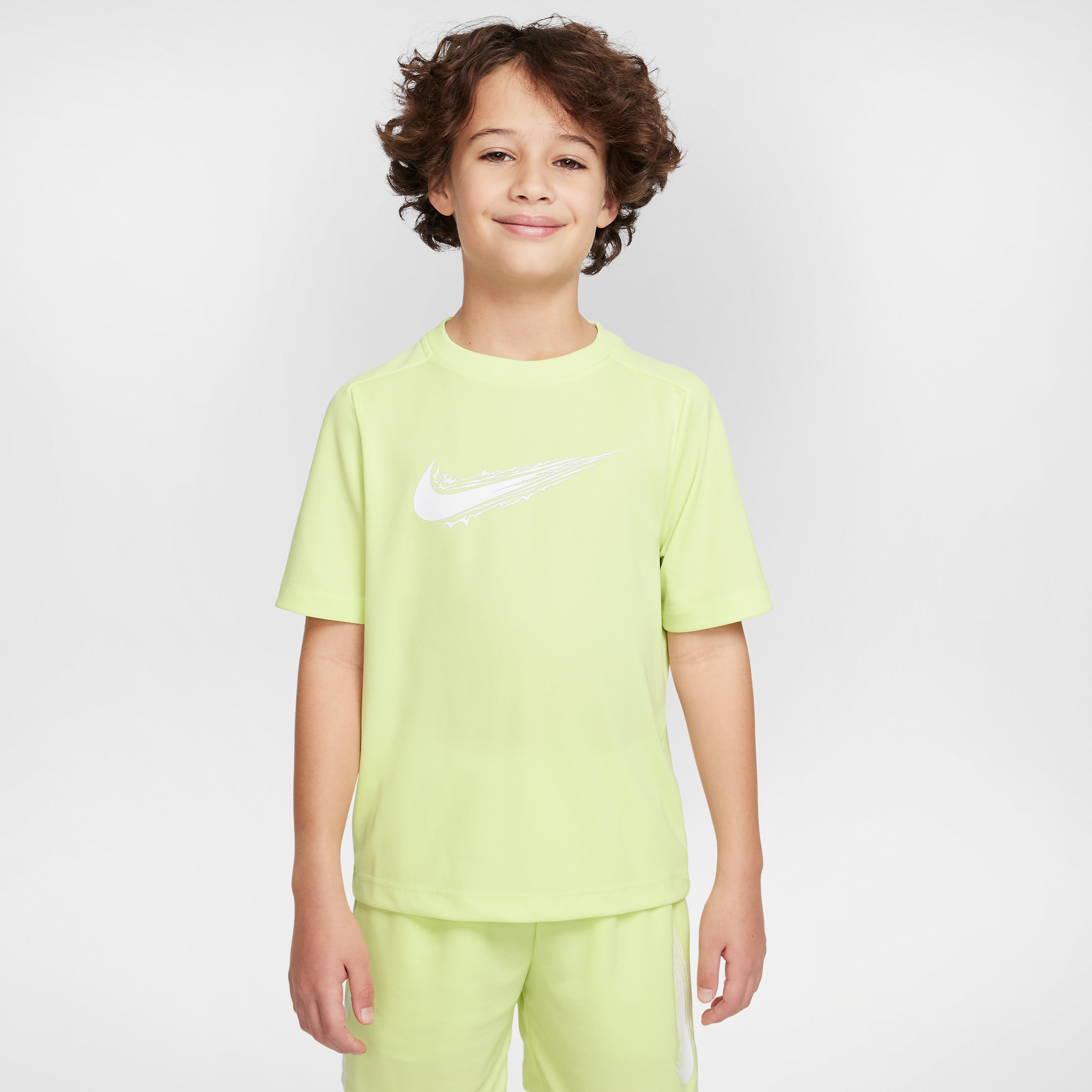 Haut à manches courtes Dri-FIT Nike Multi pour ado (garçon) - Jaune