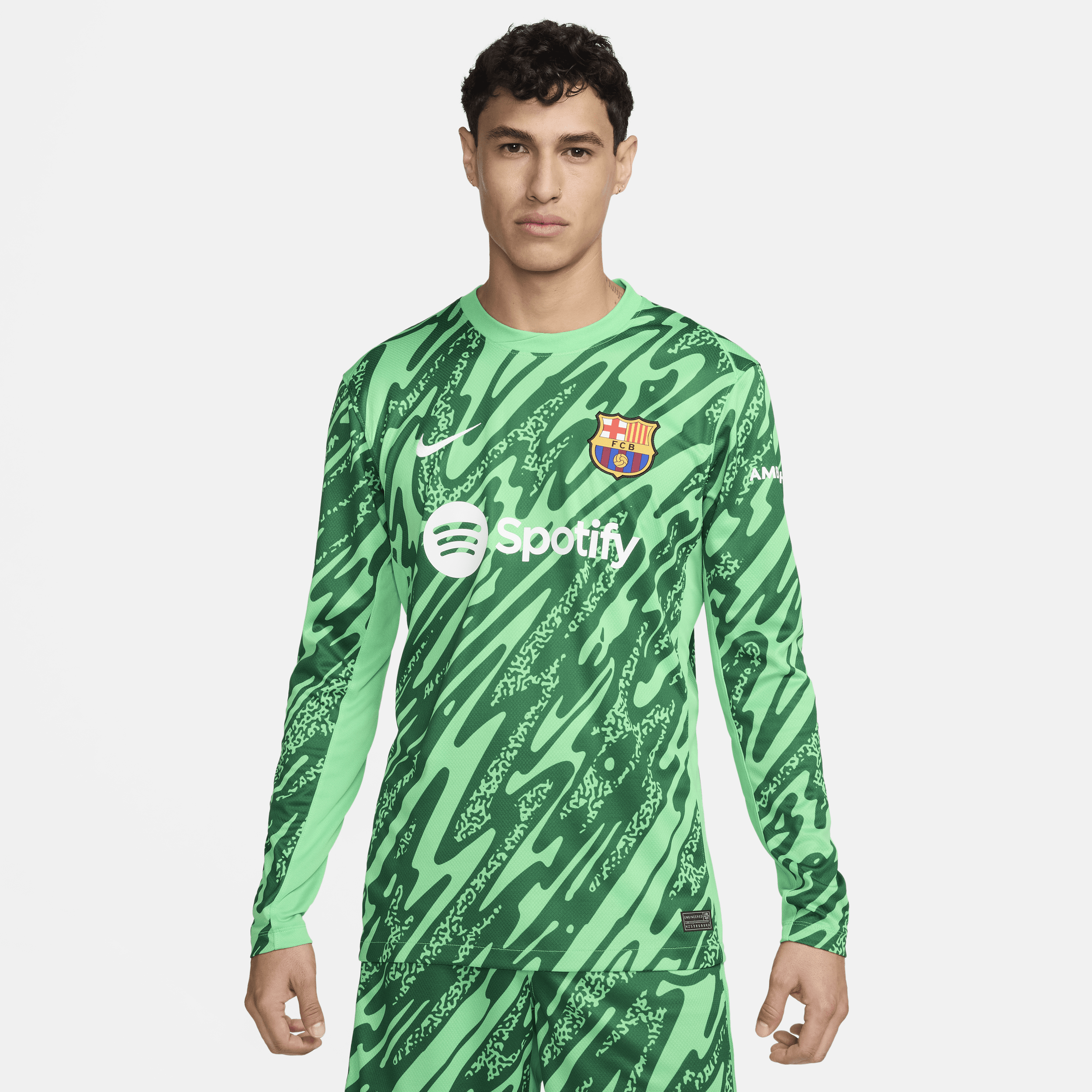 Maillot à manches longues replica Nike Football FC Barcelone 2024/25 Stadium Gardien de but pour homme - Vert