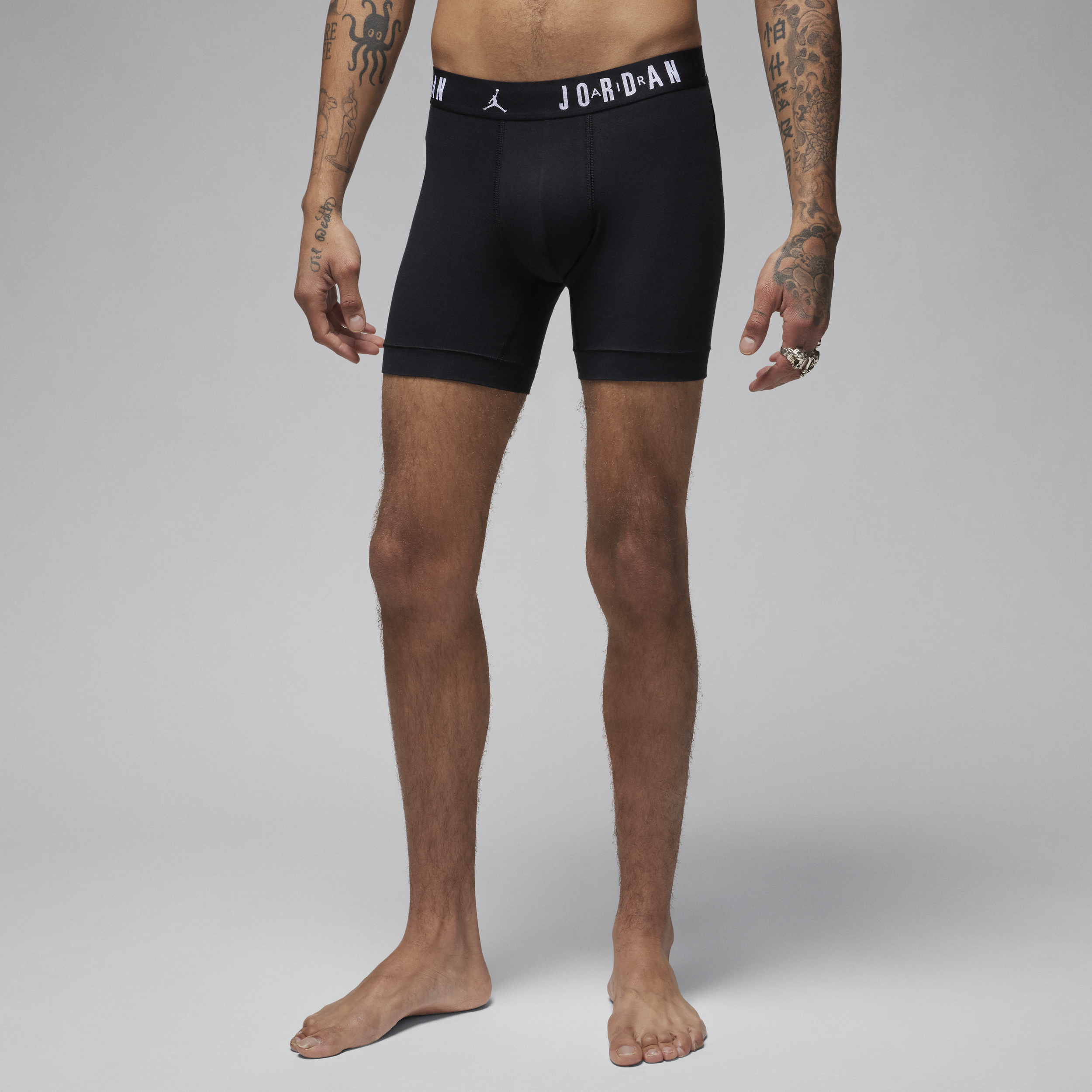 Jordan Flight Core katoenen boxershorts voor heren (3 stuks) Zwart