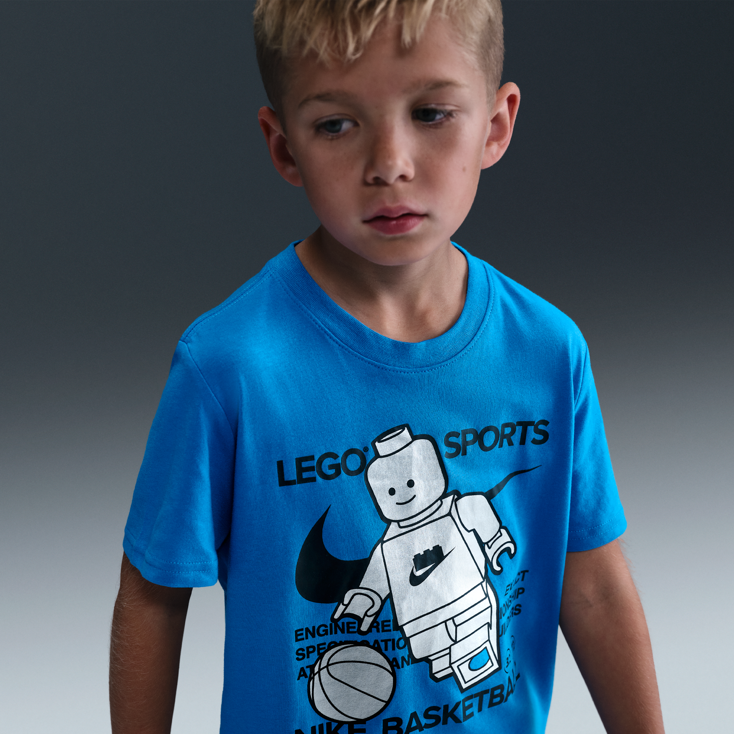 Thumbnail - Nike x LEGO® Kollektion T-Shirt (jüngere Kinder) - Blau
