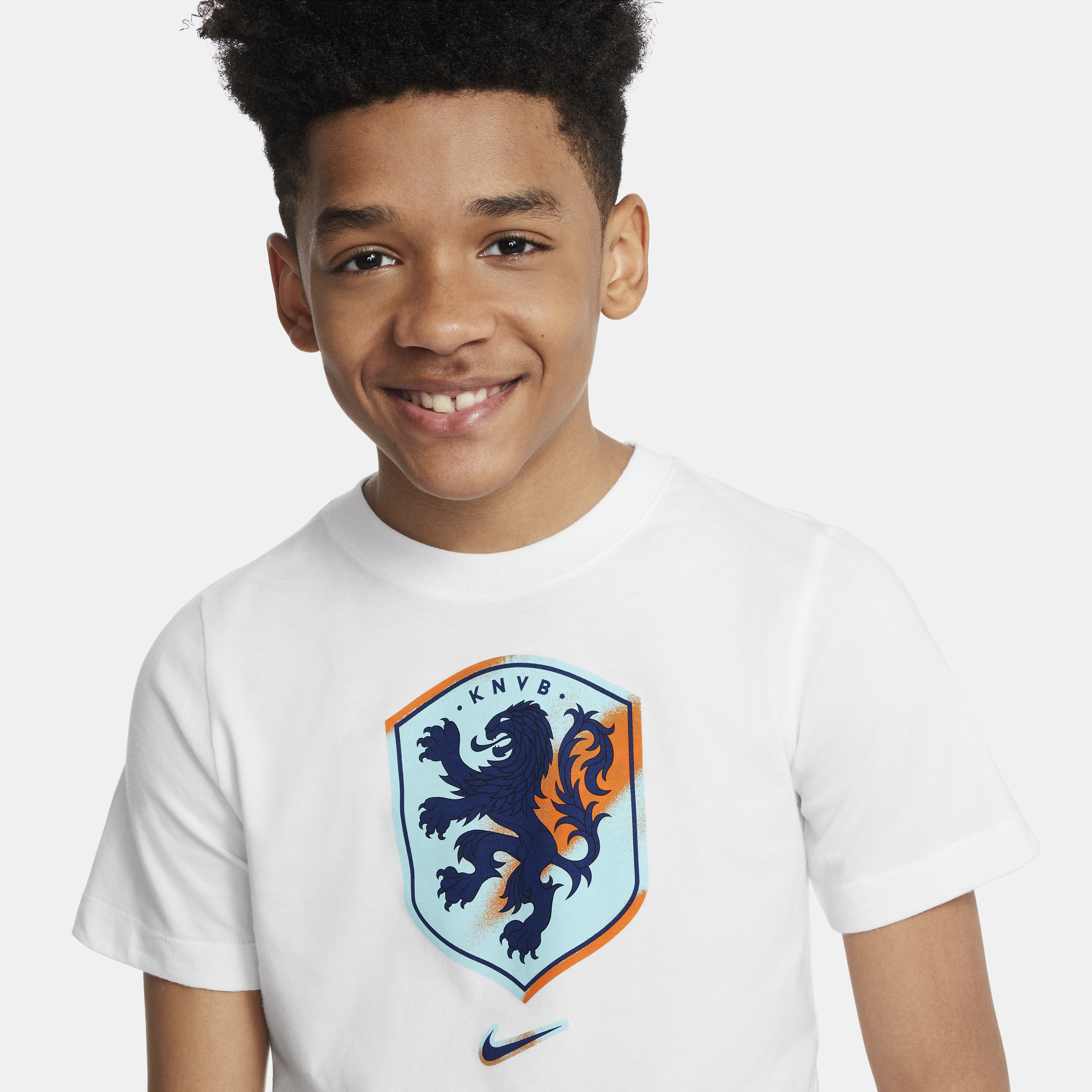 Nike Nederland voetbalshirt voor kids Wit