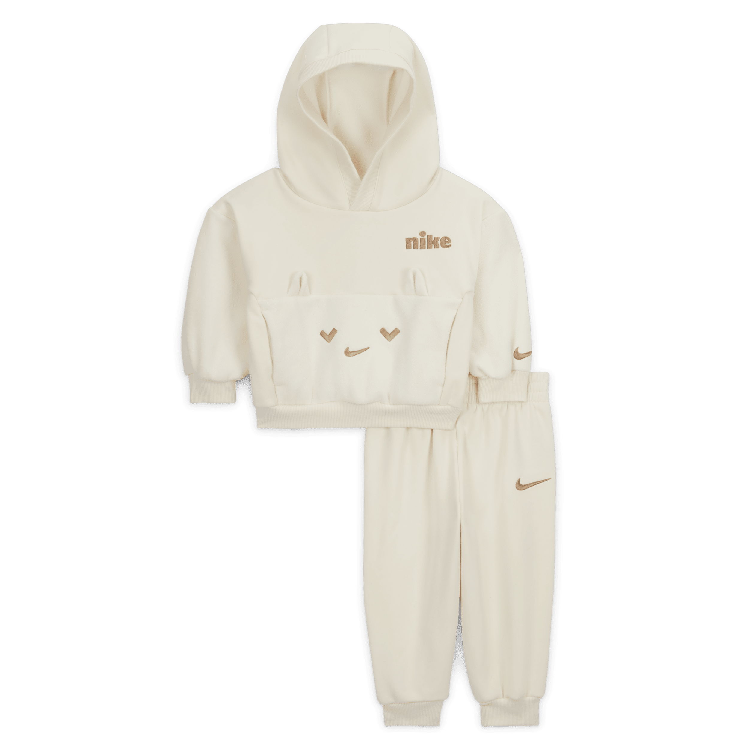 Completo felpa con cappuccio e pantaloni jogger Nike Cozy Comfort - Bebè (12-24 mesi) - Marrone
