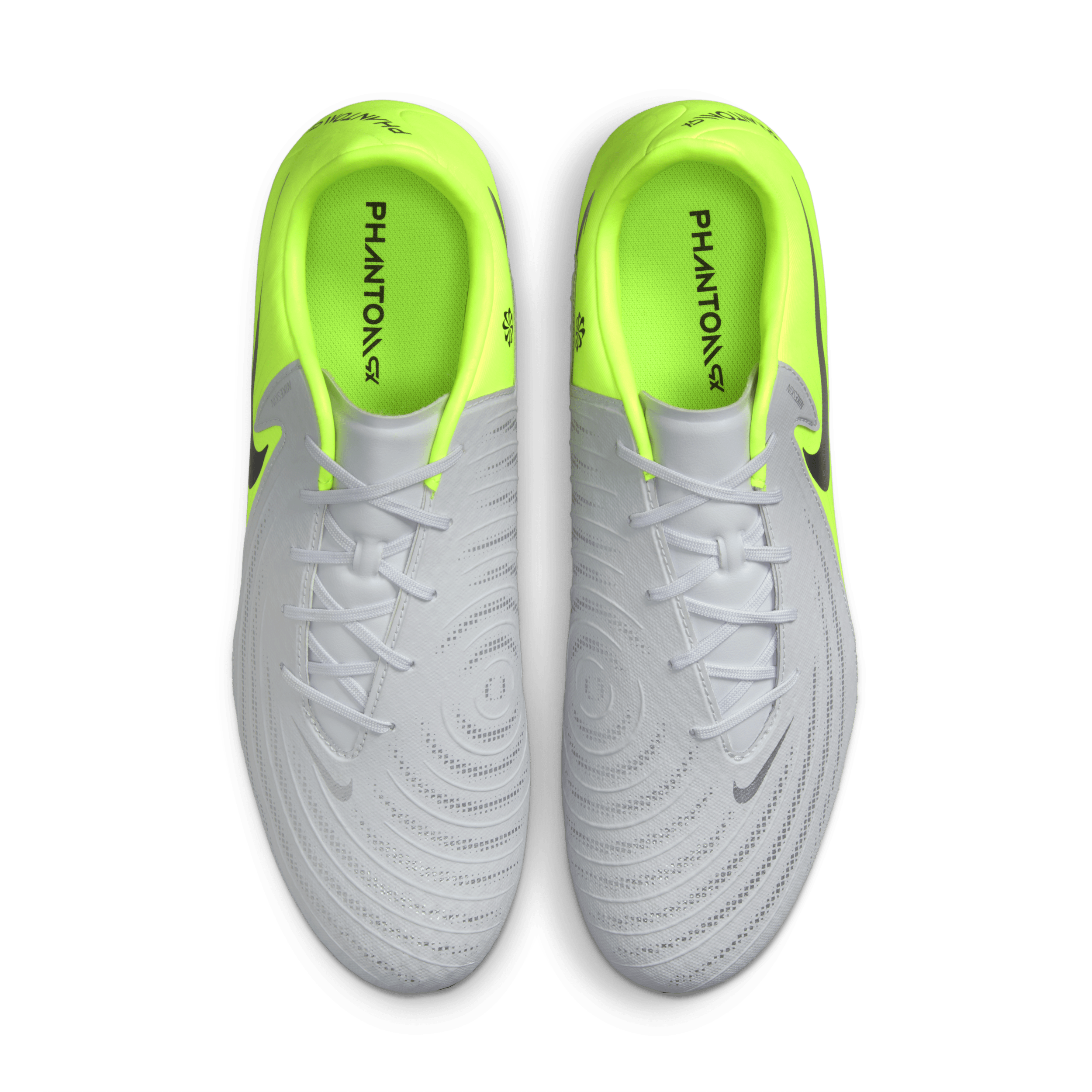 Chaussure de foot à crampons basse pour terrains gras Nike Phantom GX 2 Academy - Gris