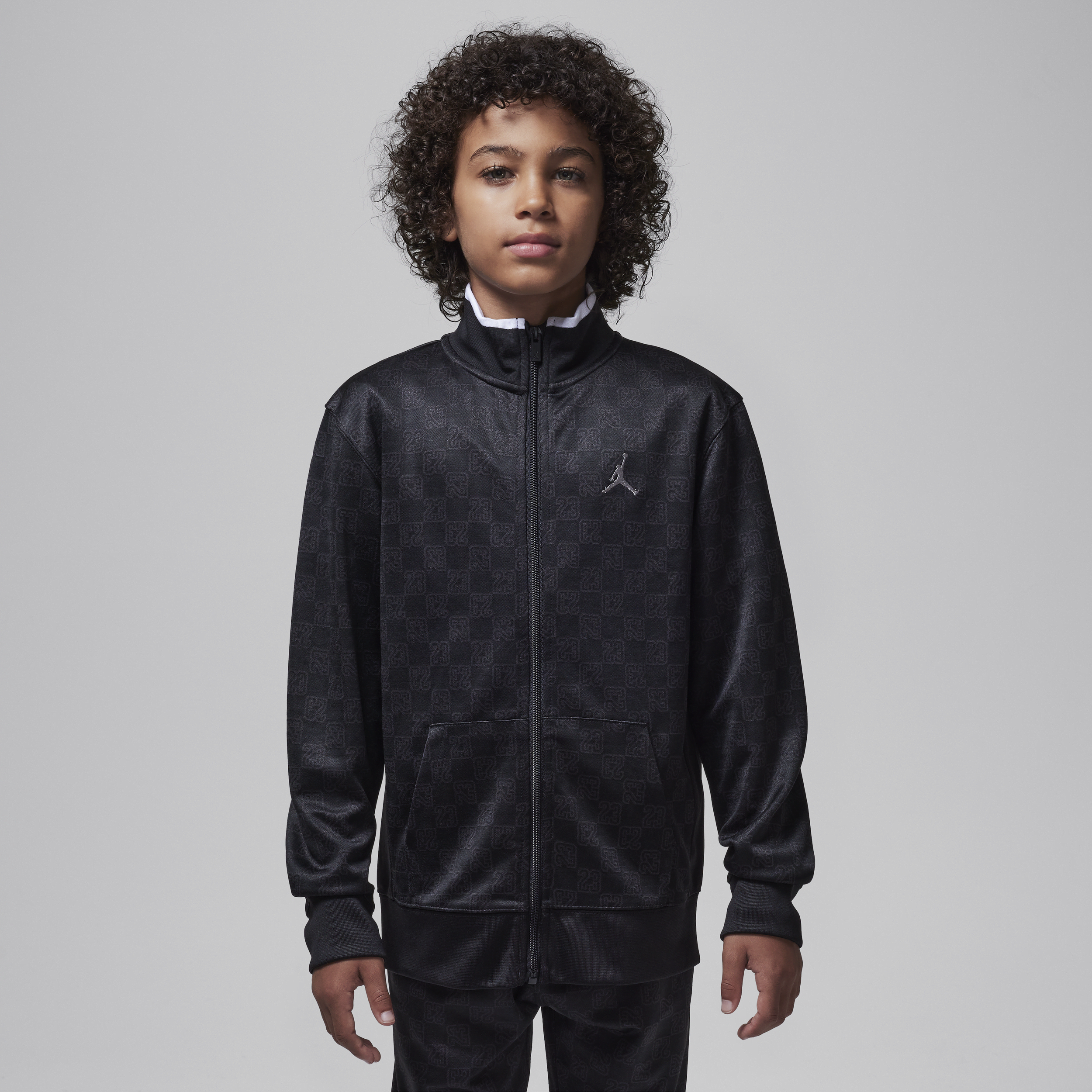 Veste de survêtement monogramme Jordan pour ado - Noir