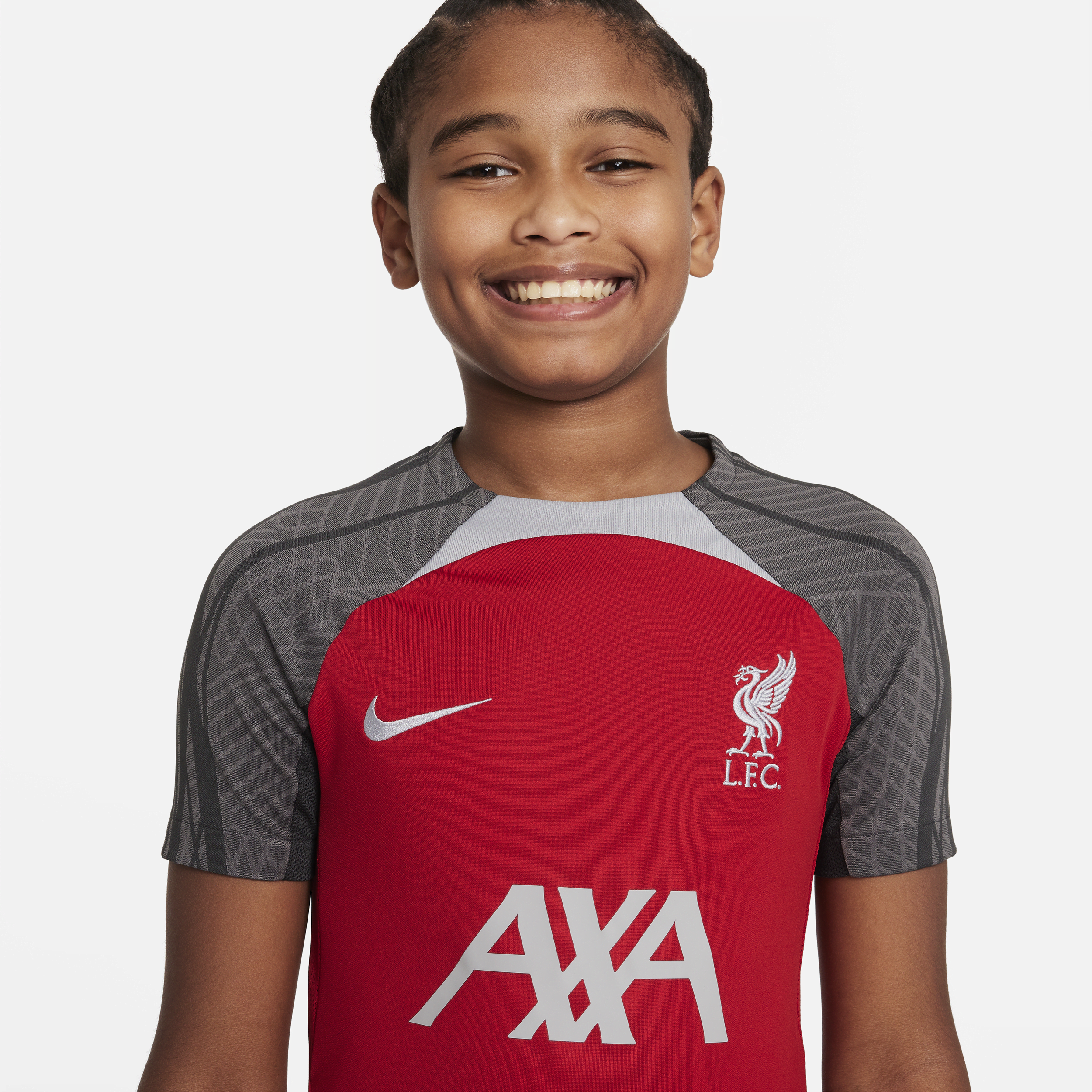 Nike Liverpool FC Strike Dri-FIT knit voetbaltop voor kids Rood