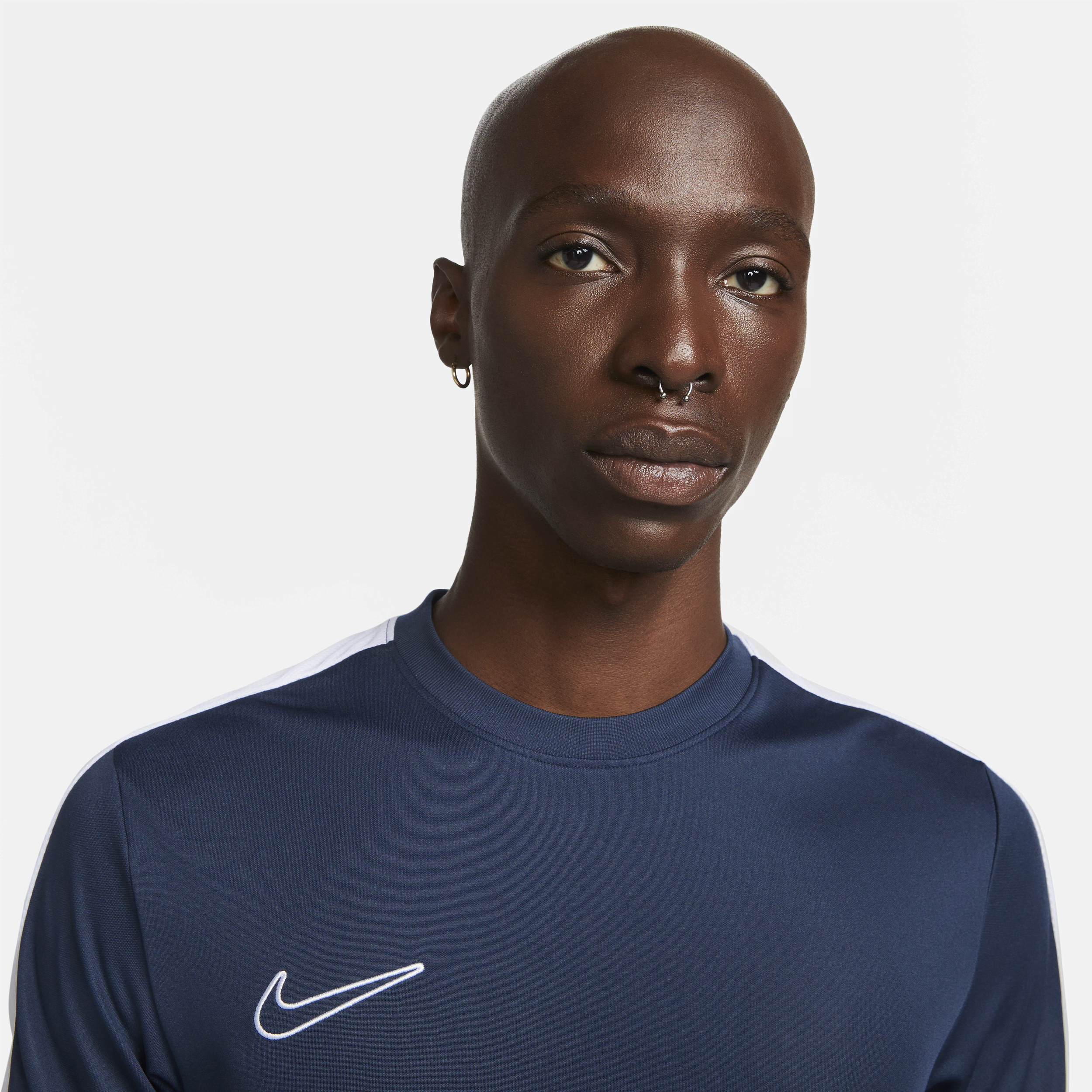 Haut de foot à manches courtes Nike Dri-FIT Academy pour homme - Bleu