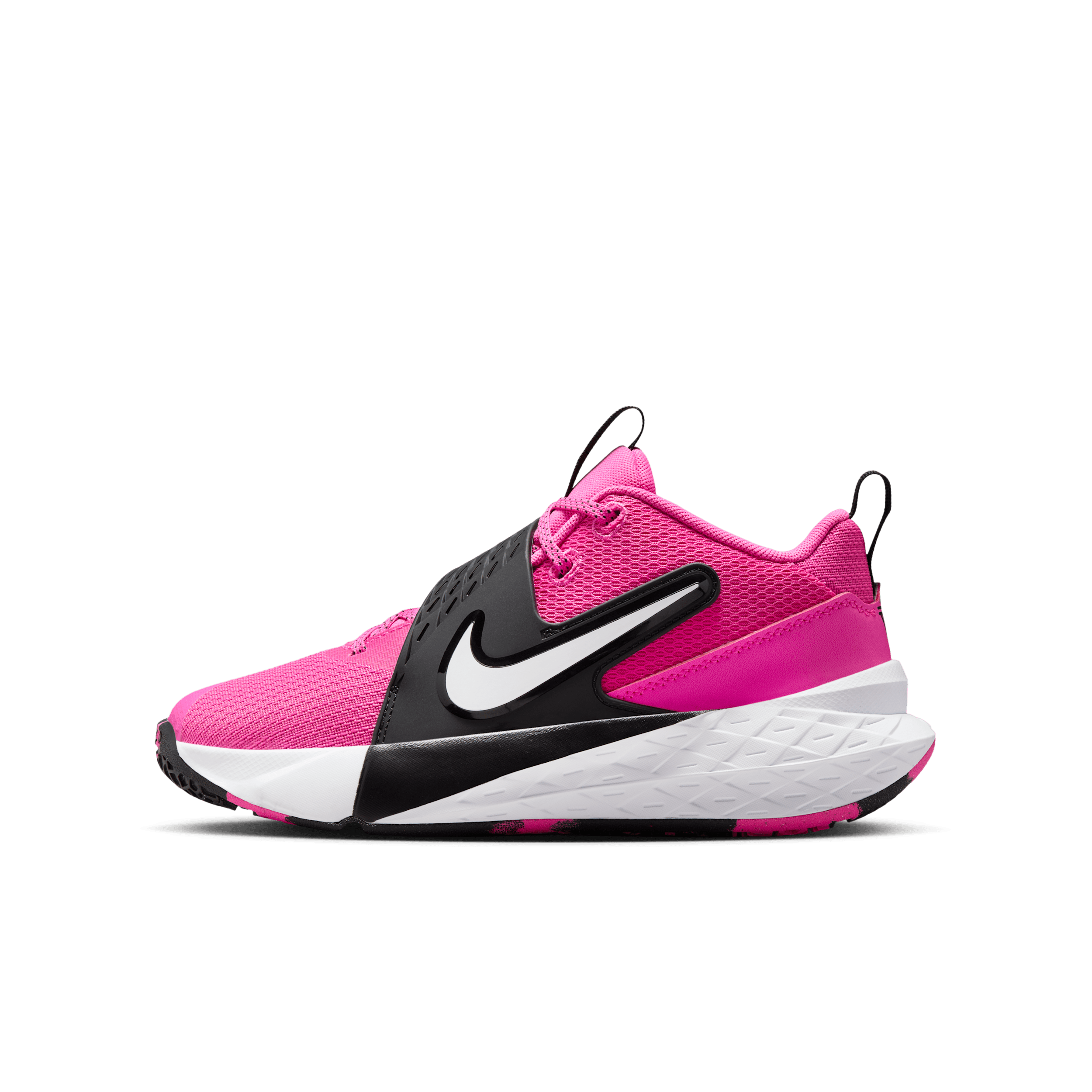 Nike Team Hustle D 12 Older Kids' Basketball Shoes - Pink - Sustainable Materials
