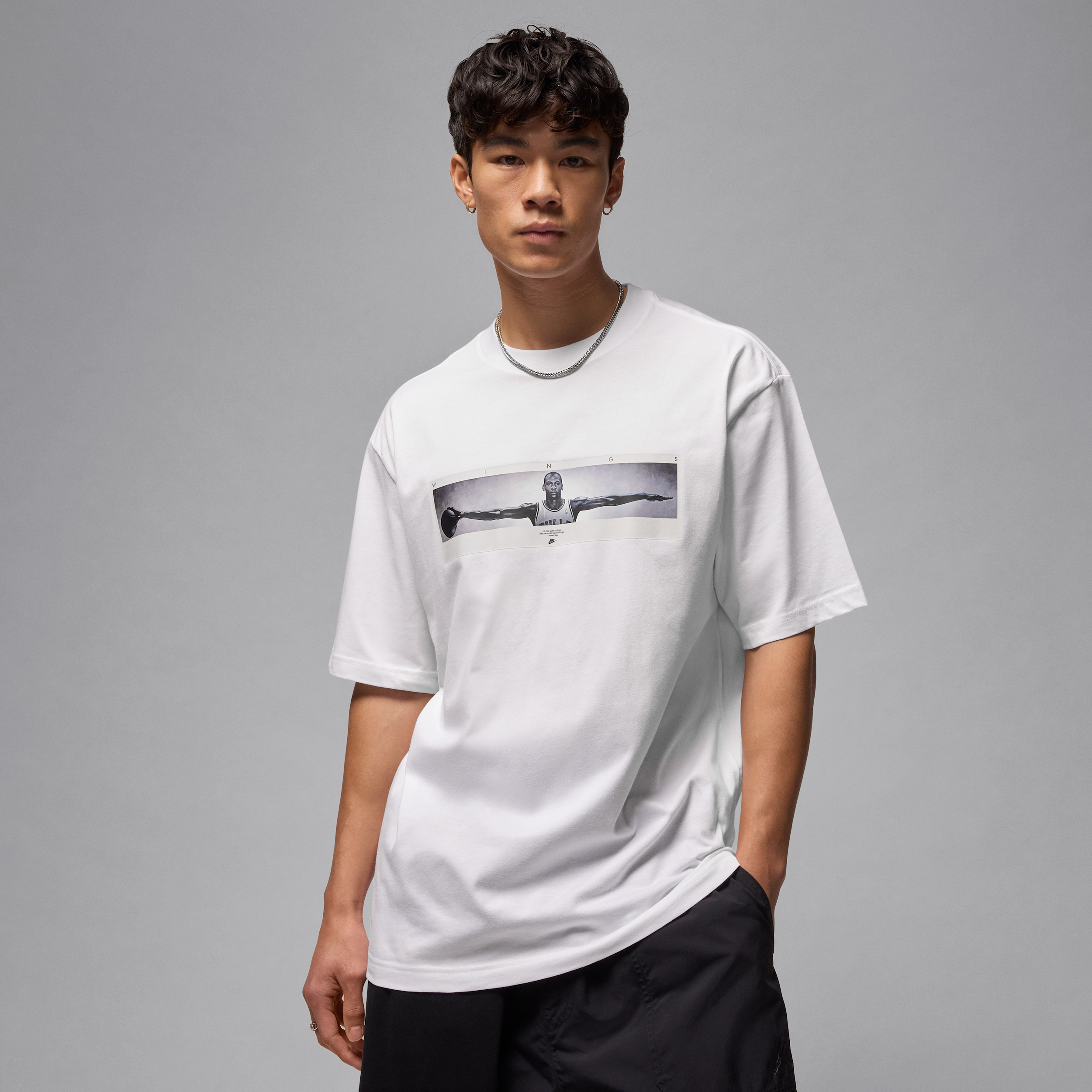 Jordan T-shirt met foto voor heren Wit