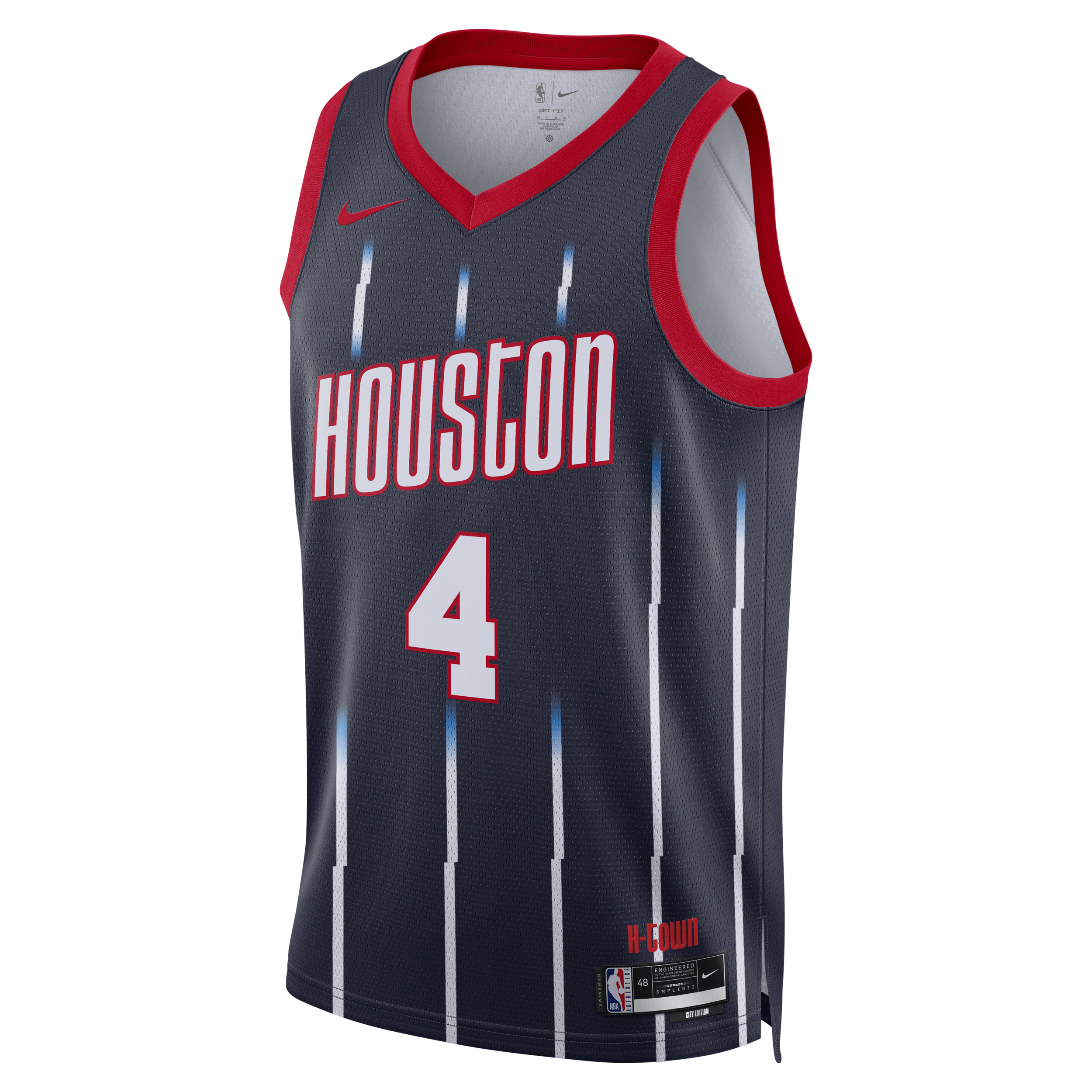 Jalen Green Houston Rockets City Edition Nike Dri-FIT NBA Swingman-trøje - blå